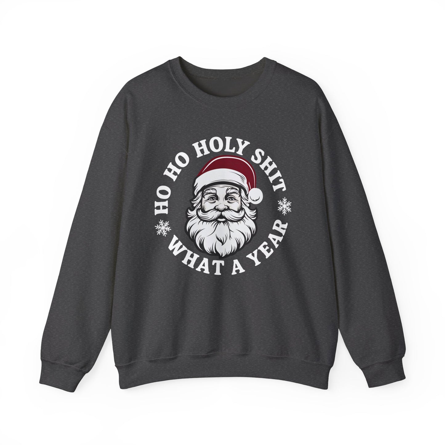 Ho Ho Holy Shit Christmas Sweatshirt Unisex Crew – GiftsMojo