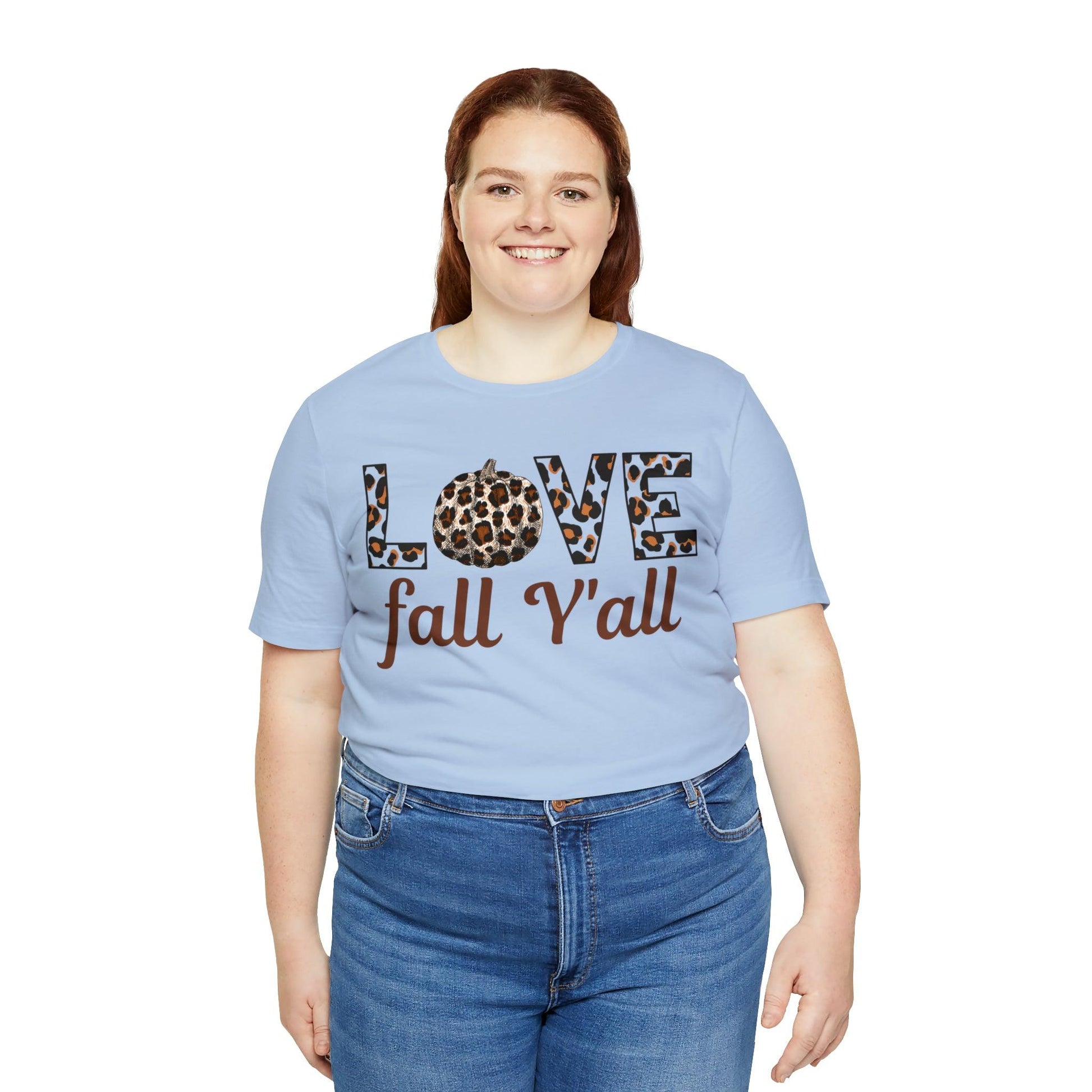 Leopard Print Love Fall Y'all Love Fall shirt Fall lover gift - Giftsmojo