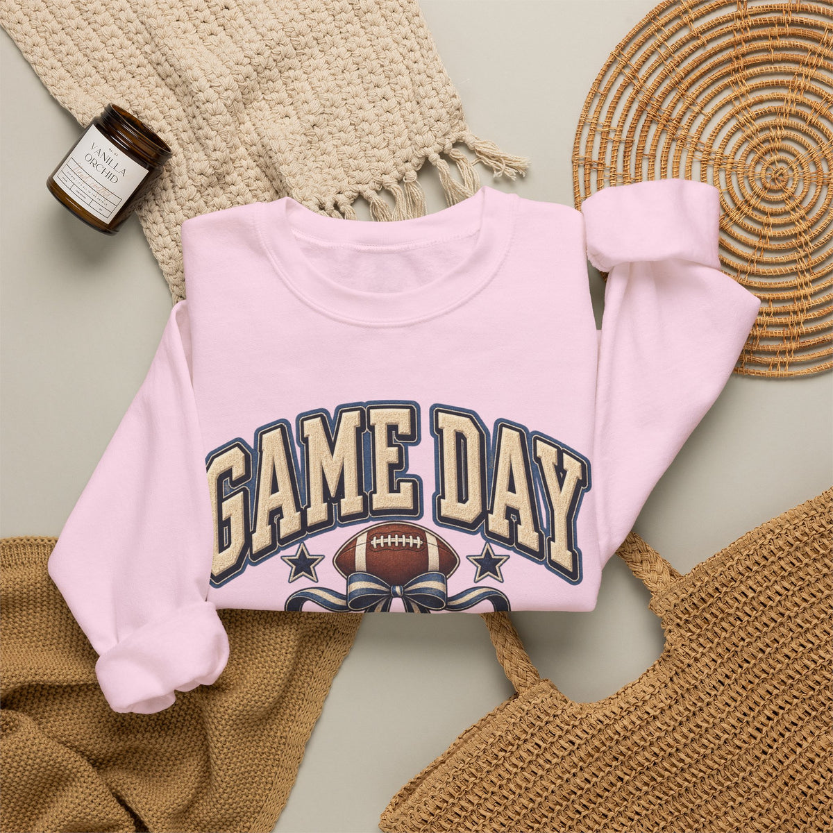 Game Day Football Crewneck Sweatshirt