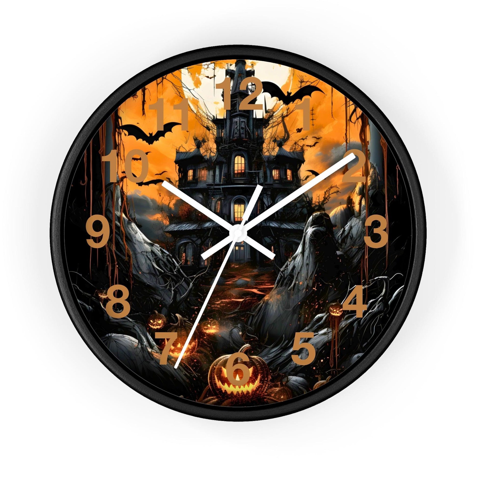 Halloween Ghost Wall Clock Halloween Wall Clocks Halloween Clock Fall Clock Halloween Decor Home decor - Giftsmojo