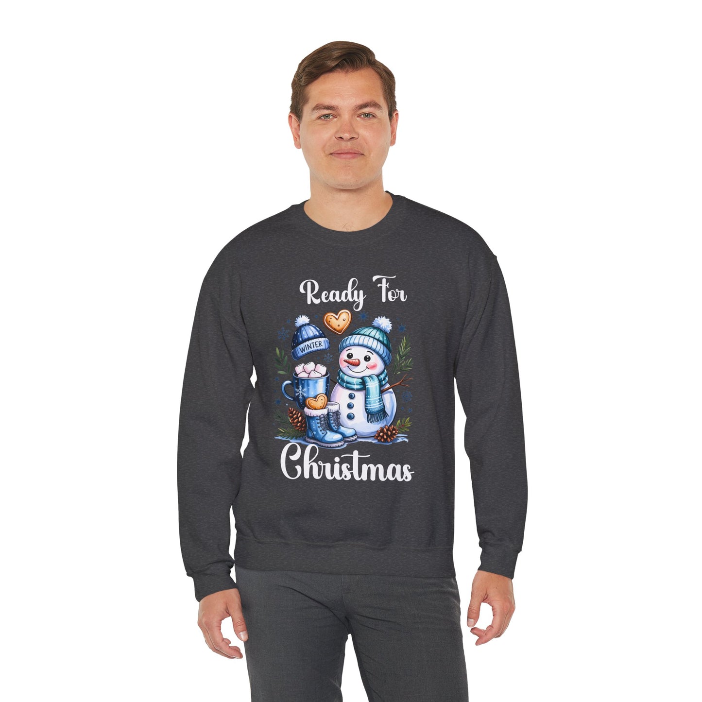 Snowman Christmas Crewneck Sweatshirt - Ready for Christmas