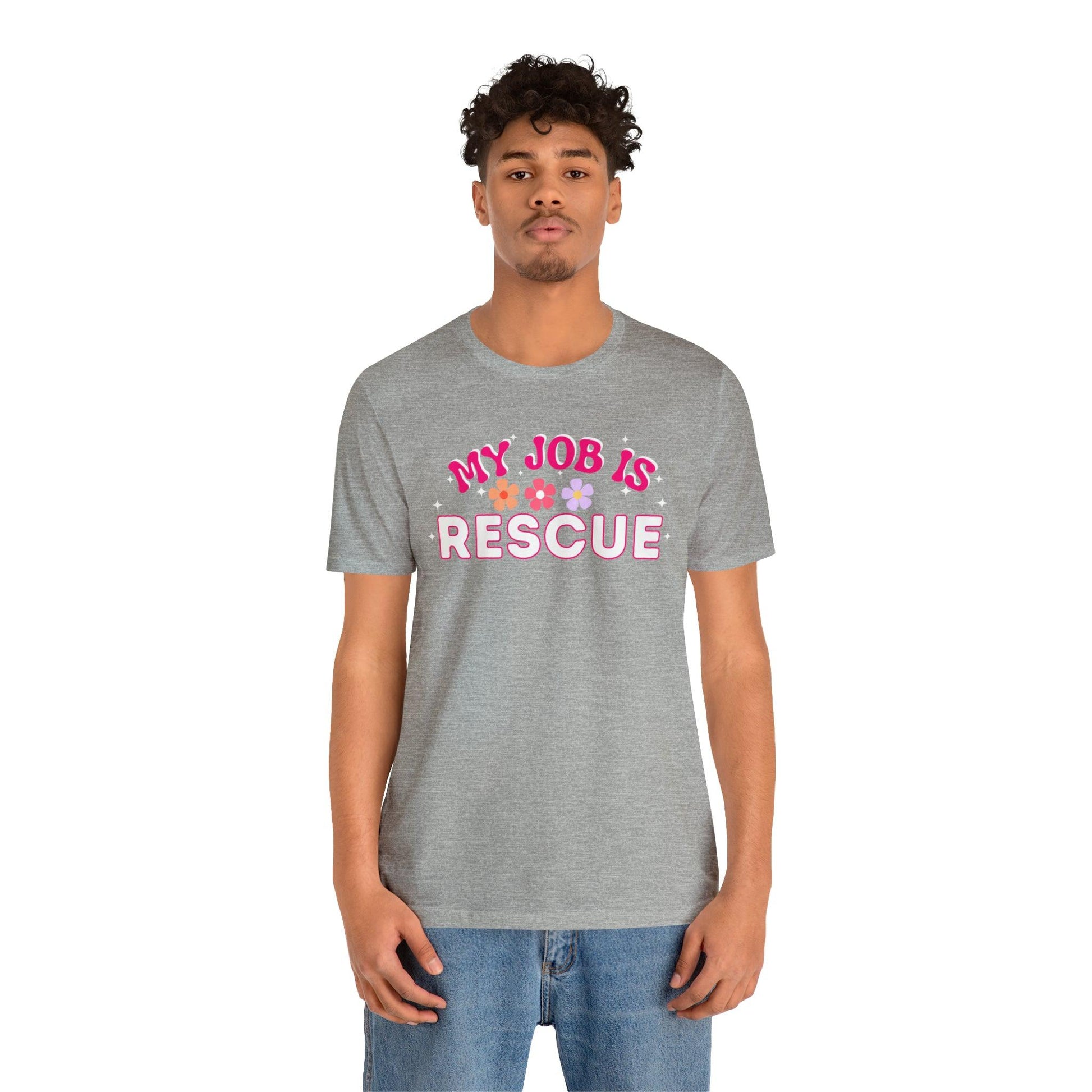 My Job is Rescue Shirt Firefighter Shirt Coast Guard Shirt Paramedic, Lifeguard, - Giftsmojo