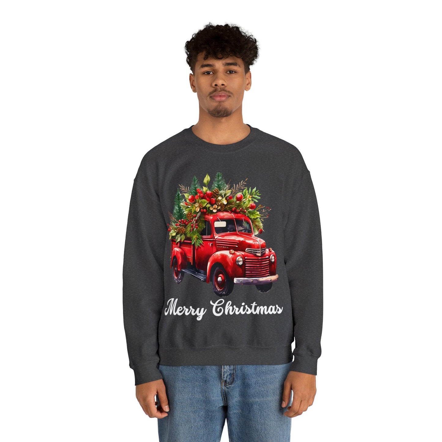 Christmas Tree Sweatshirt Christmas Truck Sweatshirt Christmas Sweater Tree Truck Shirt Christmas Sweatshirt Tree Sweat Pine Tree Pullover - Giftsmojo