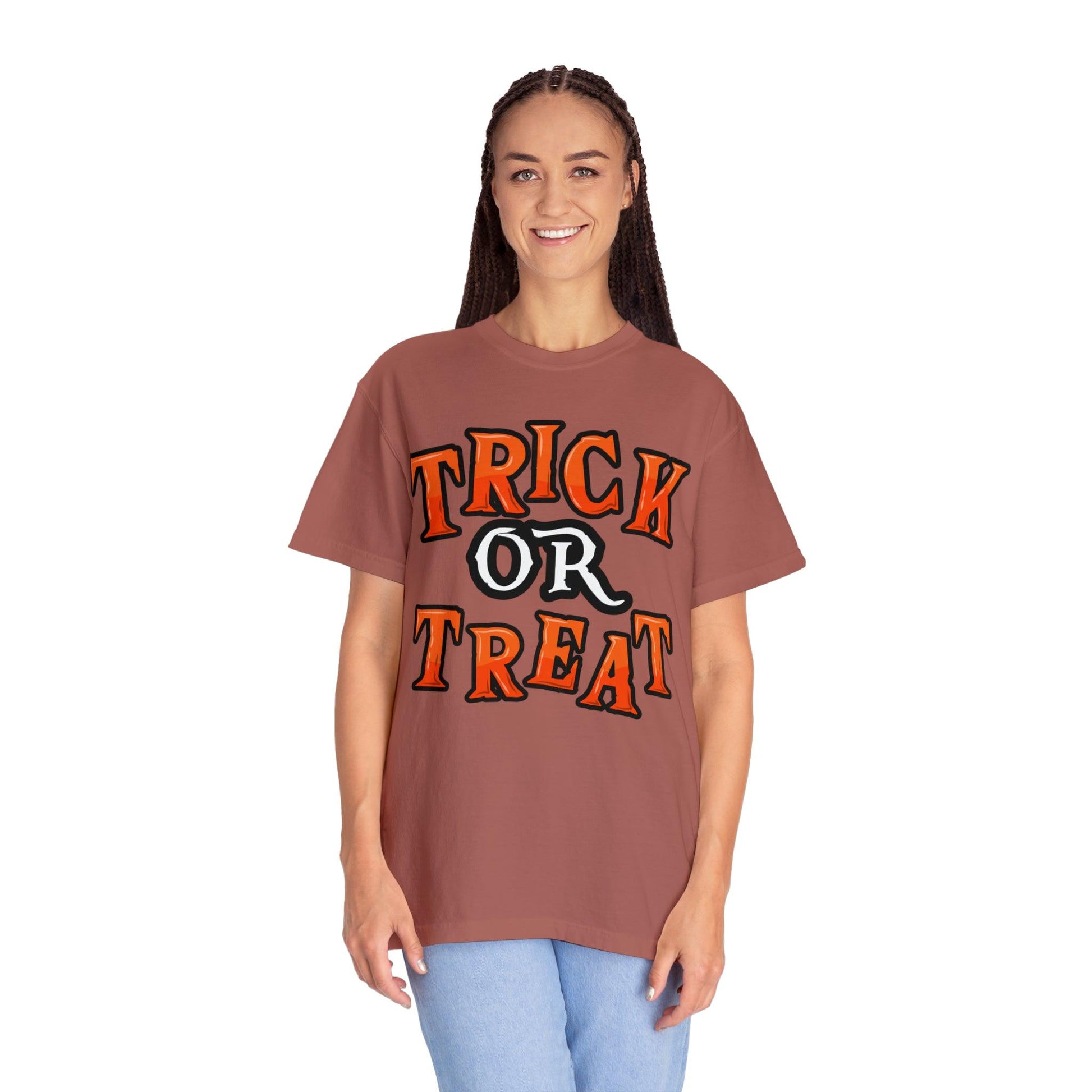 Cute Trick or Treat Shirt for Women and Men Vintage Shirt Halloween Shirt Retro Halloween Costume - Giftsmojo