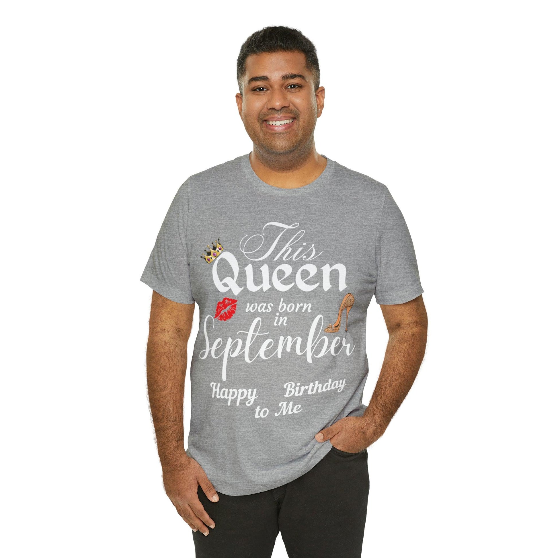 Birthday Queen Shirt, Gift for Birthday, This Queen was born in September Shirt, Funny Queen Shirt, Funny Birthday Shirt, Birthday Gift - Giftsmojo