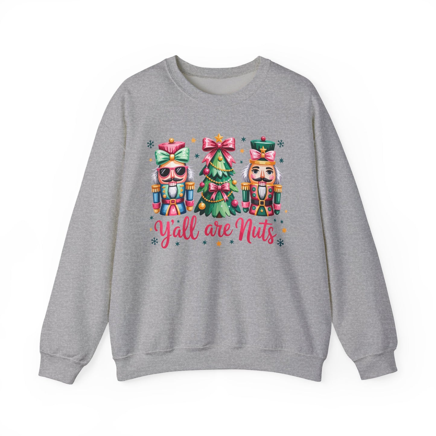 Nutcracker Characters and Christmas Tree Sweatshirt | Holiday Crewneck