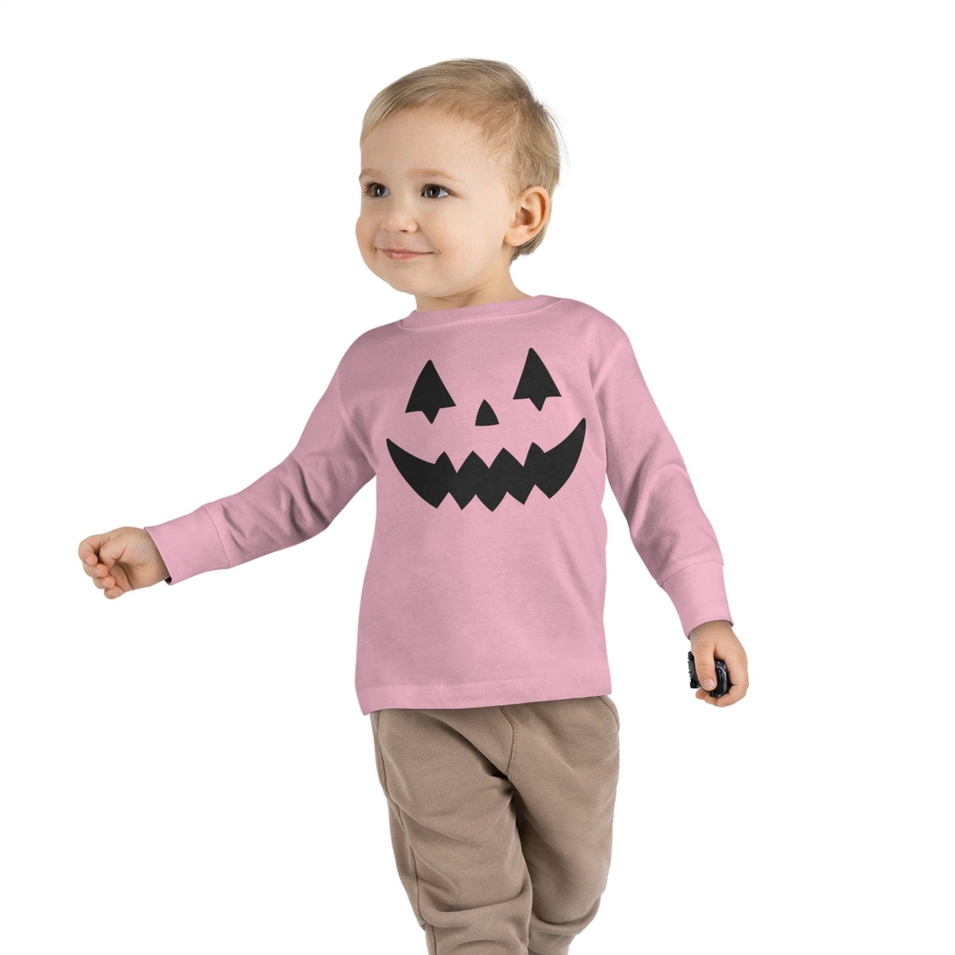 Kids scary Faces Halloween Pumpkin Face Shirt Kids Jack O Lantern Shirt Kids Halloween Shirt Kids Long Sleeve Trick or Treat Outfit for Halloween - Giftsmojo