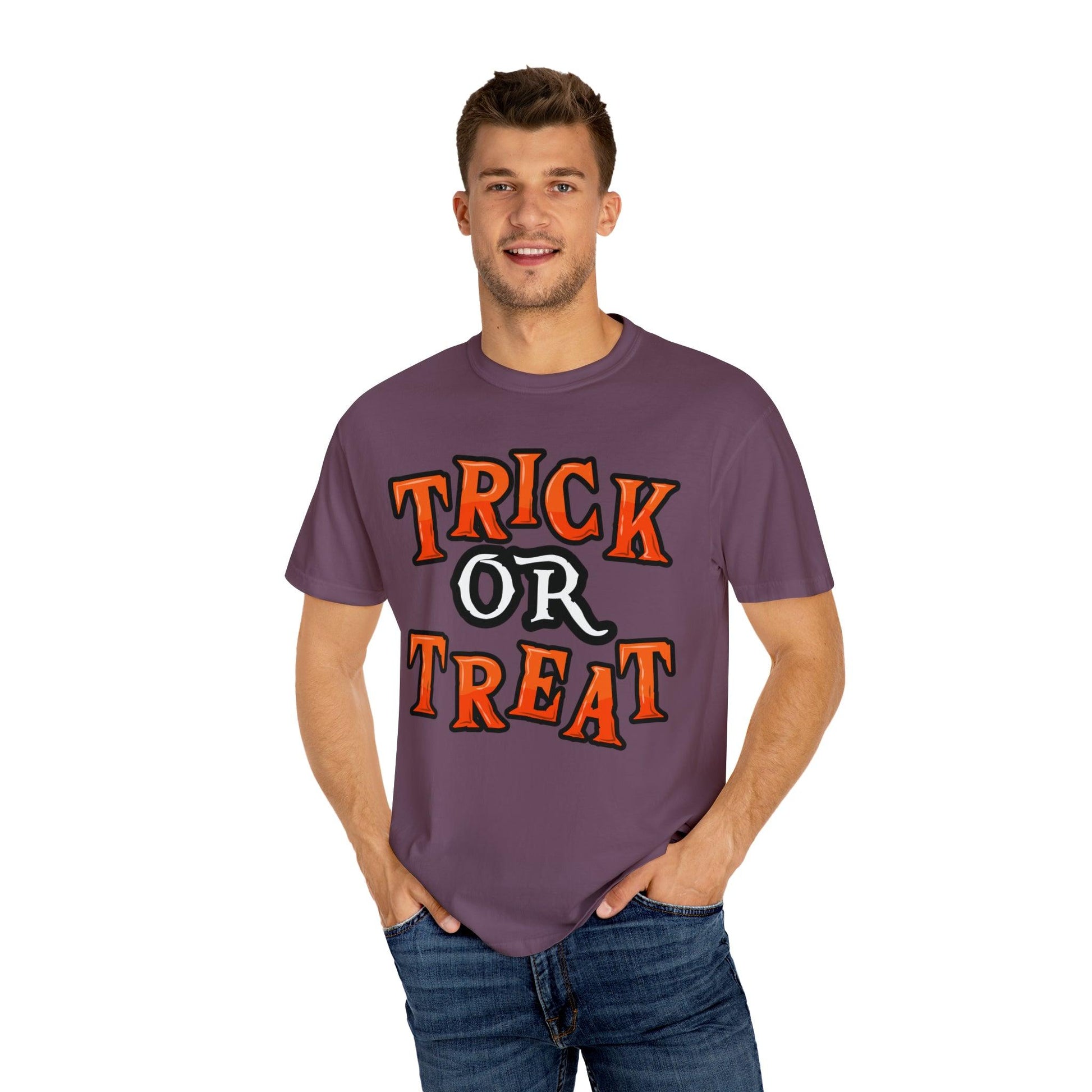 Cute Trick or Treat Shirt for Women and Men Vintage Shirt Halloween Shirt Retro Halloween Costume - Giftsmojo