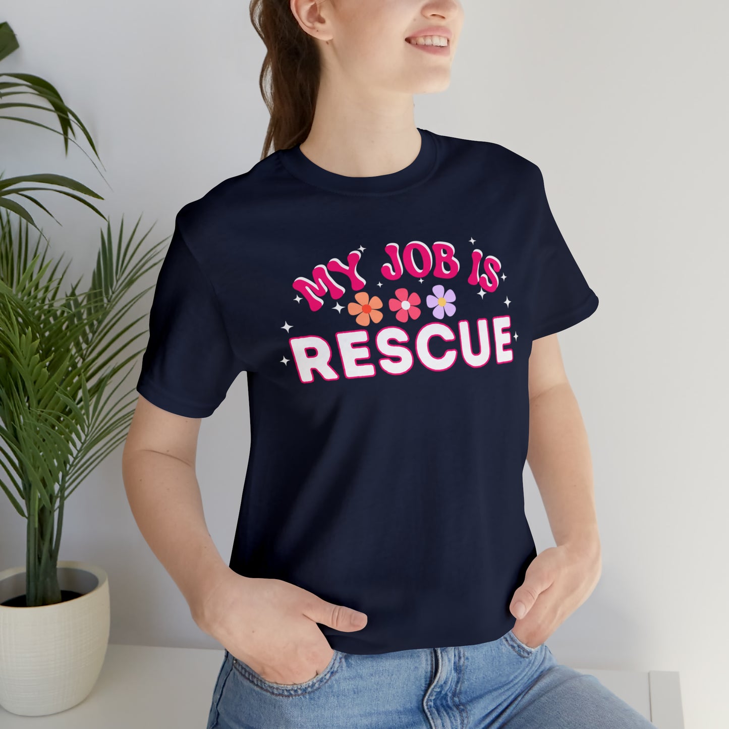 My Job is Rescue Shirt Firefighter Shirt Coast Guard Shirt Paramedic, Lifeguard,