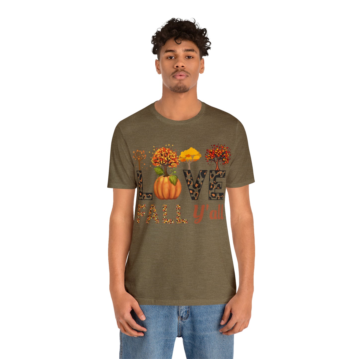 Leopard Print Love Fall Y'all, Fall shirt, Fall lover gift