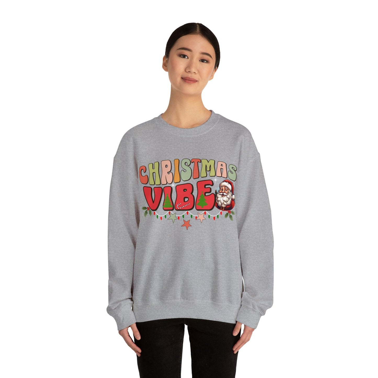 Cute Christmas Vibe Sweatshirt Funny Christmas Shirt Matching Shirts Christmas Vibes Holiday Shirt Cute Christmas Shirt - Giftsmojo