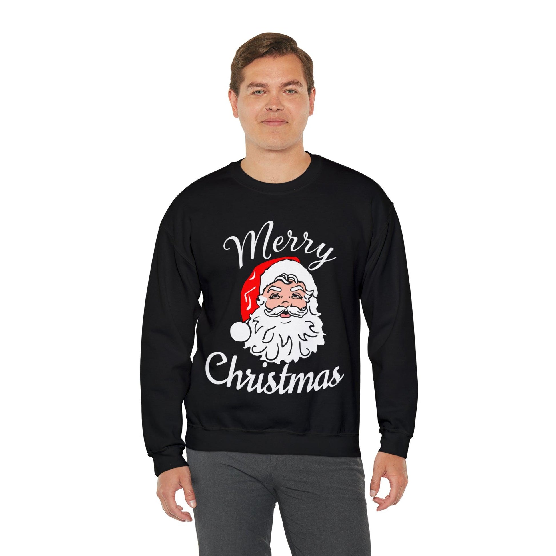 Santa, Merry Christmas Sweatshirt Santa Sweatshirt Christmas Shirt Christmas Gift for Him or Her - Giftsmojo