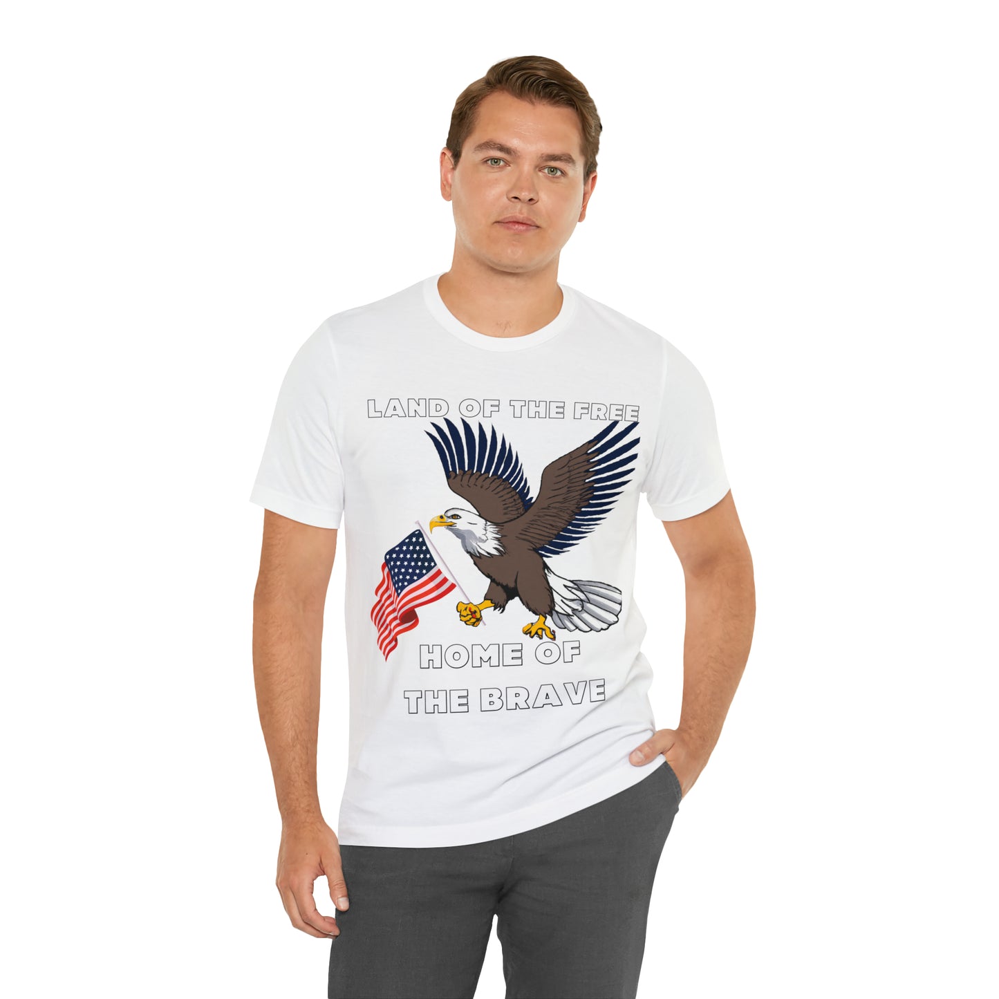 Celebrate Independence Day with Patriotic Shirts: Land of the free, Home of the Brave Shirt for Women and Men