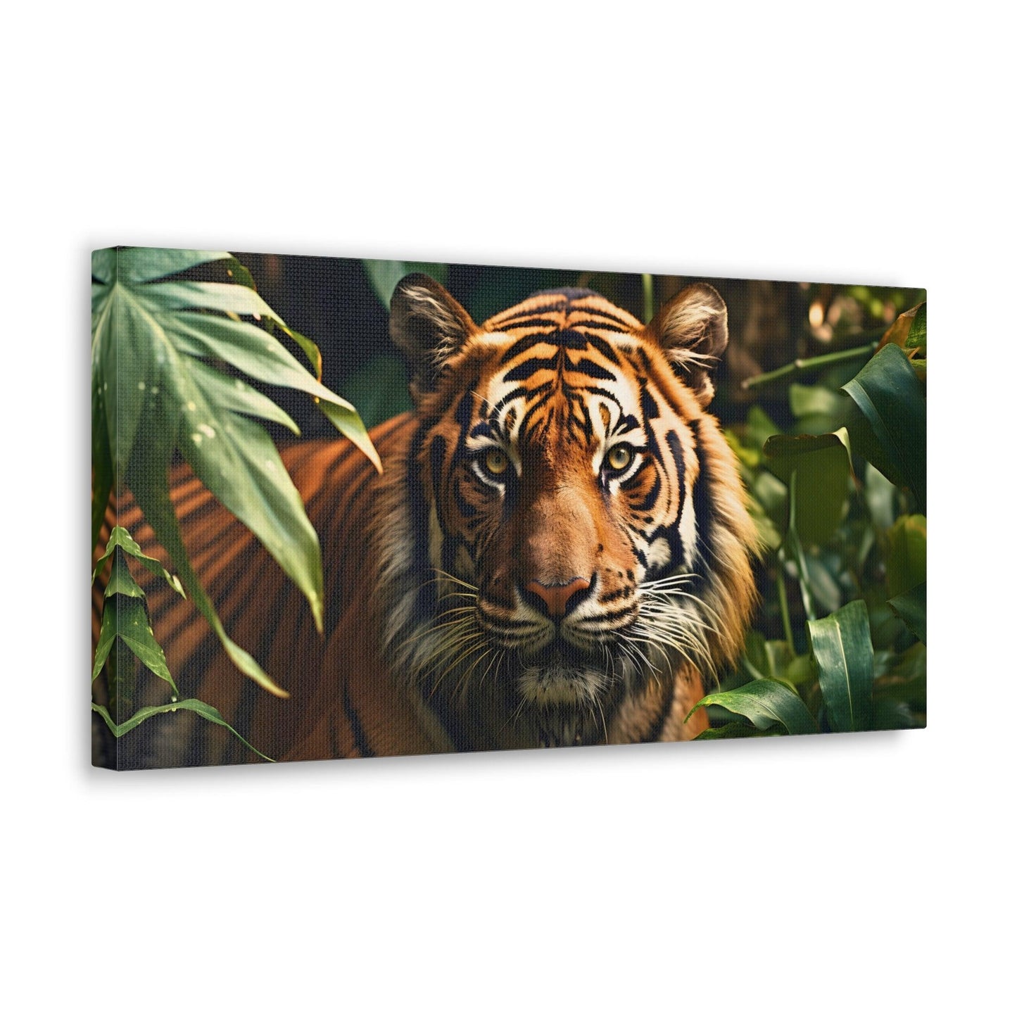 Tiger In Nature Art Canvas Gallery Wraps Tiger Print Large Canvas Art Animal Wall Art minimalist Wall Art Lover Gift - Giftsmojo