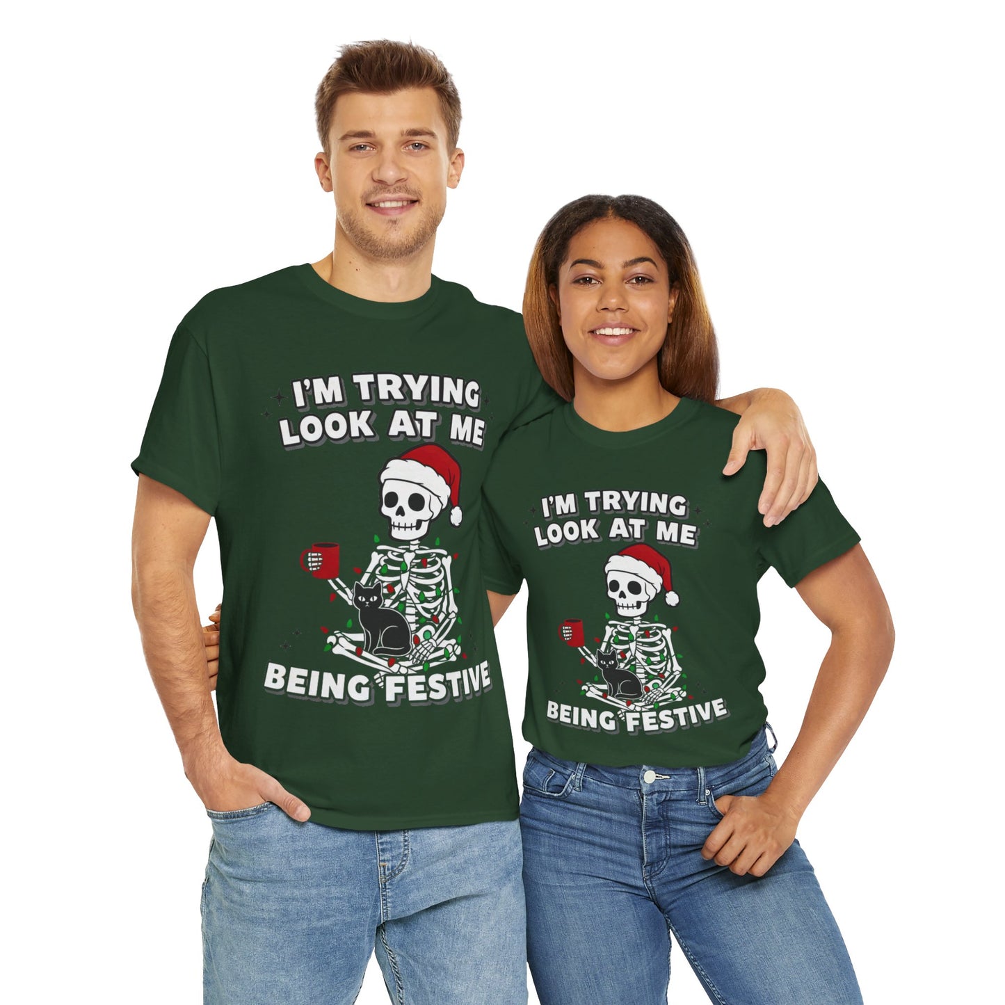 Christmas Skeleton Unisex Tee