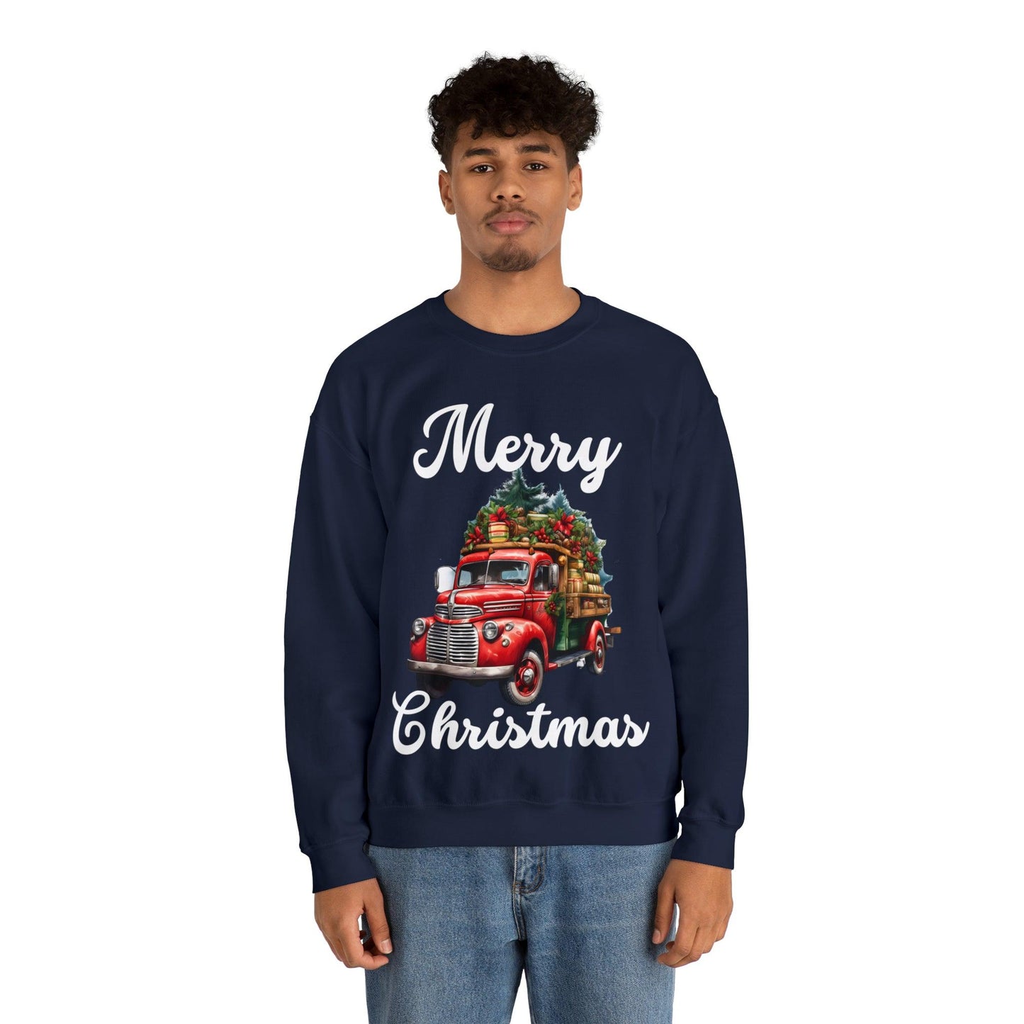 Christmas Tree Truck Sweatshirt Christmas Truck Sweatshirt Christmas Sweater Tree Truck Shirt Christmas Sweatshirt Tree Sweat Pine Tree Pullover - Giftsmojo
