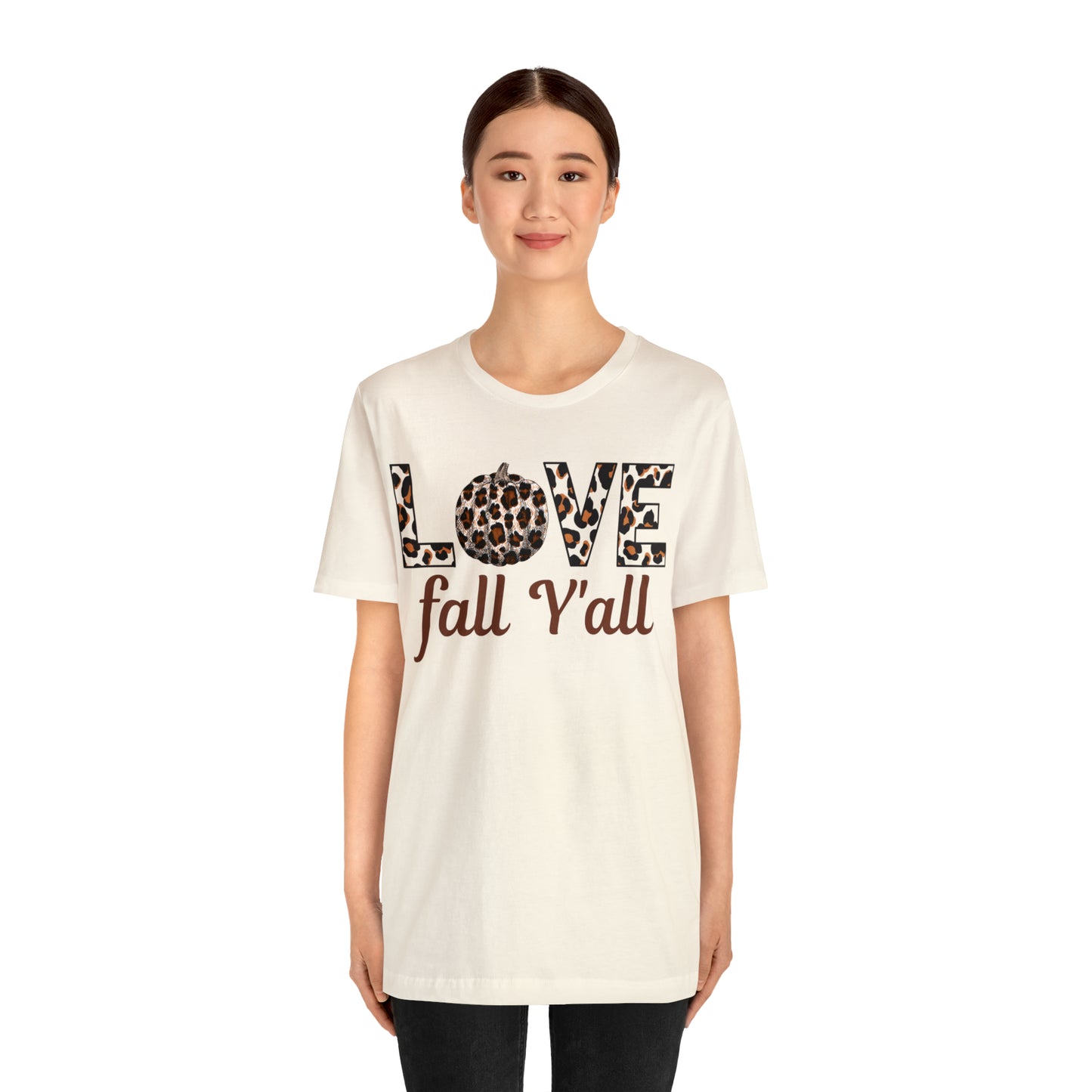 Leopard Print Love Fall Y'all Love Fall shirt Fall lover gift