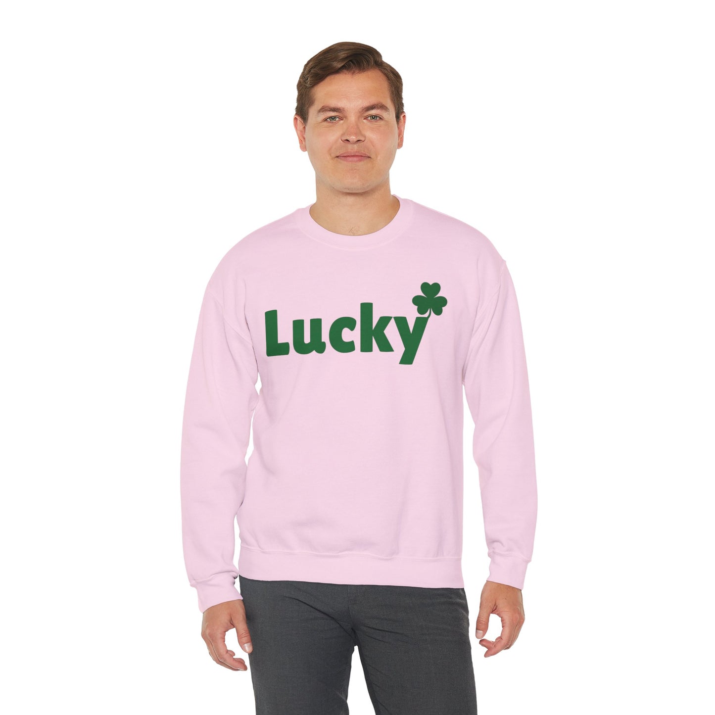 LUCKY Sweater, Clover Shirt St Patricks Day Sweater for Women and Men