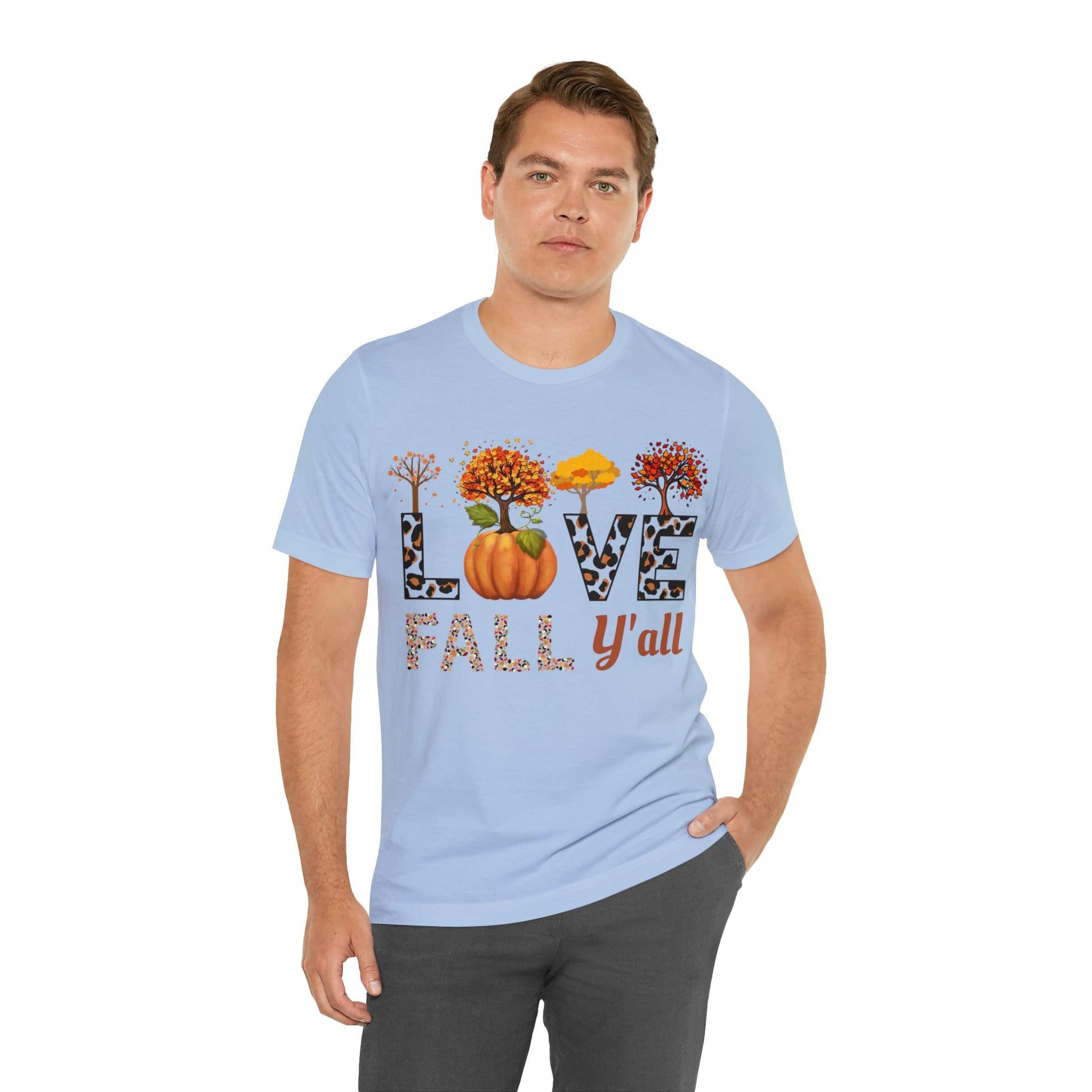 Leopard Print Love Fall Y'all, Fall shirt, Fall lover gift - Giftsmojo