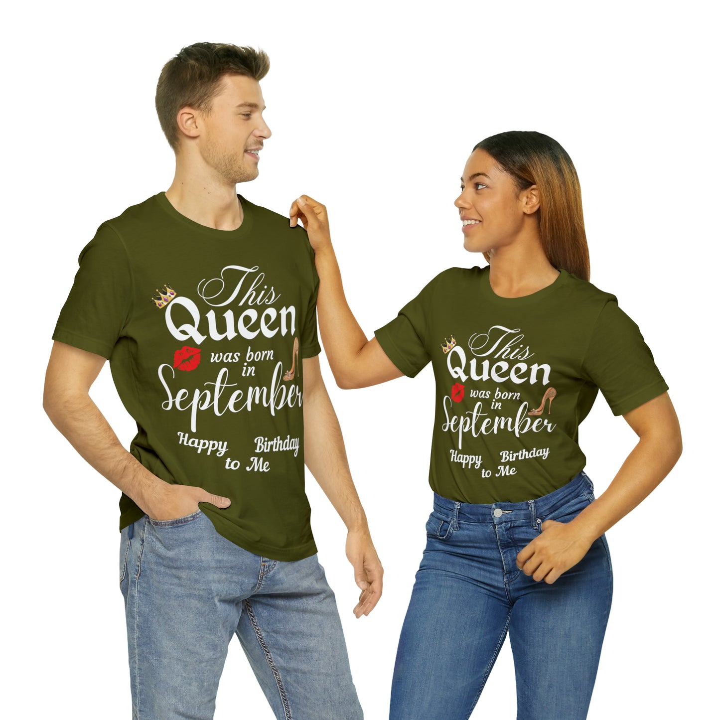 Birthday Queen Shirt, Gift for Birthday, This Queen was born in September Shirt, Funny Queen Shirt, Funny Birthday Shirt, Birthday Gift