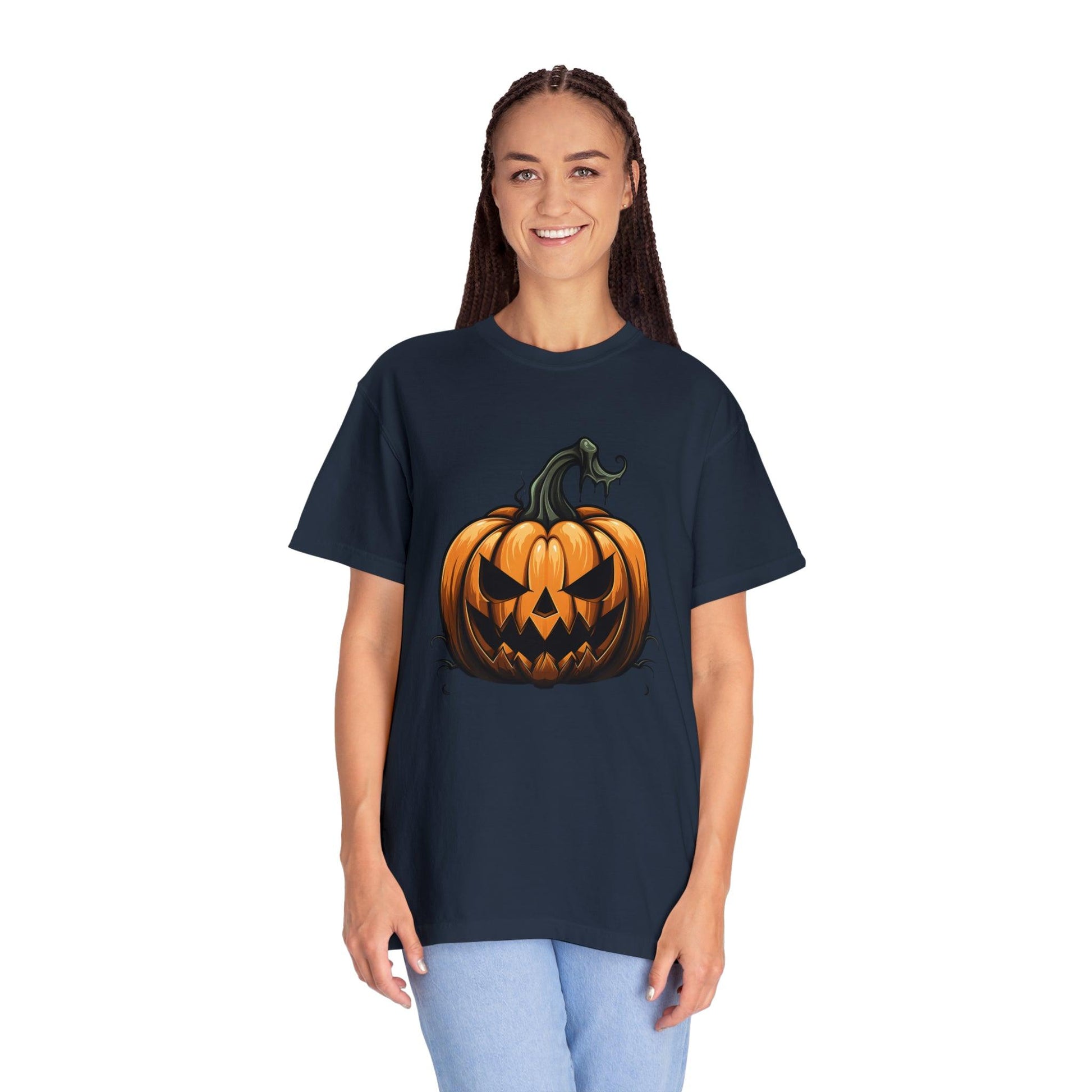 Scary Pumpkin Shirt Fall Halloween Shirt Halloween Costume Pumpkin T Shirt - Pumpkin Tee fall tshirt Fall Shirt Halloween Gift Fall Top - Giftsmojo