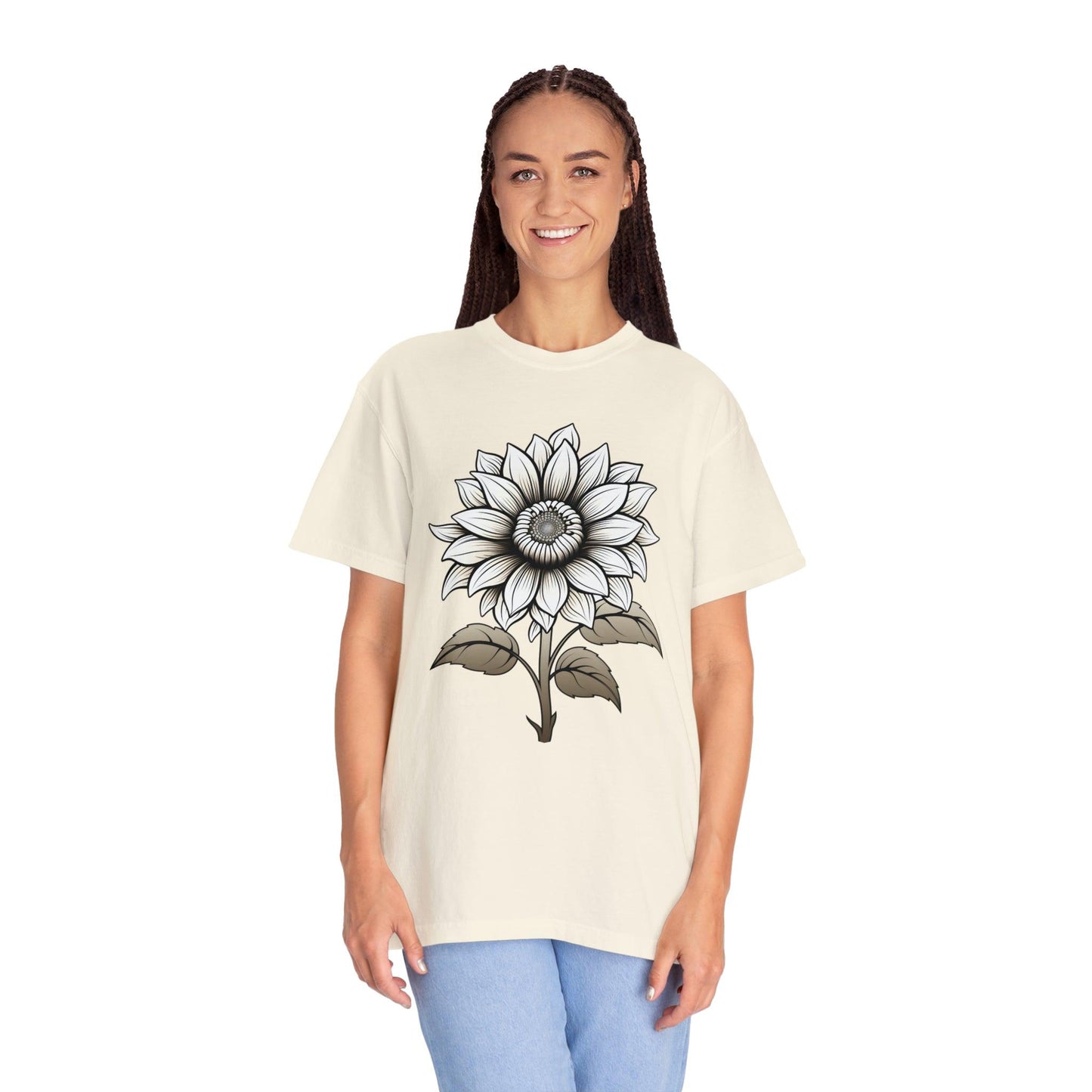 Sunflower Shirt Vintage Flower Shirt Aesthetic, Floral Graphic Tee Floral Shirt Flower T-shirt, Wild Flower Shirt Gift For Her