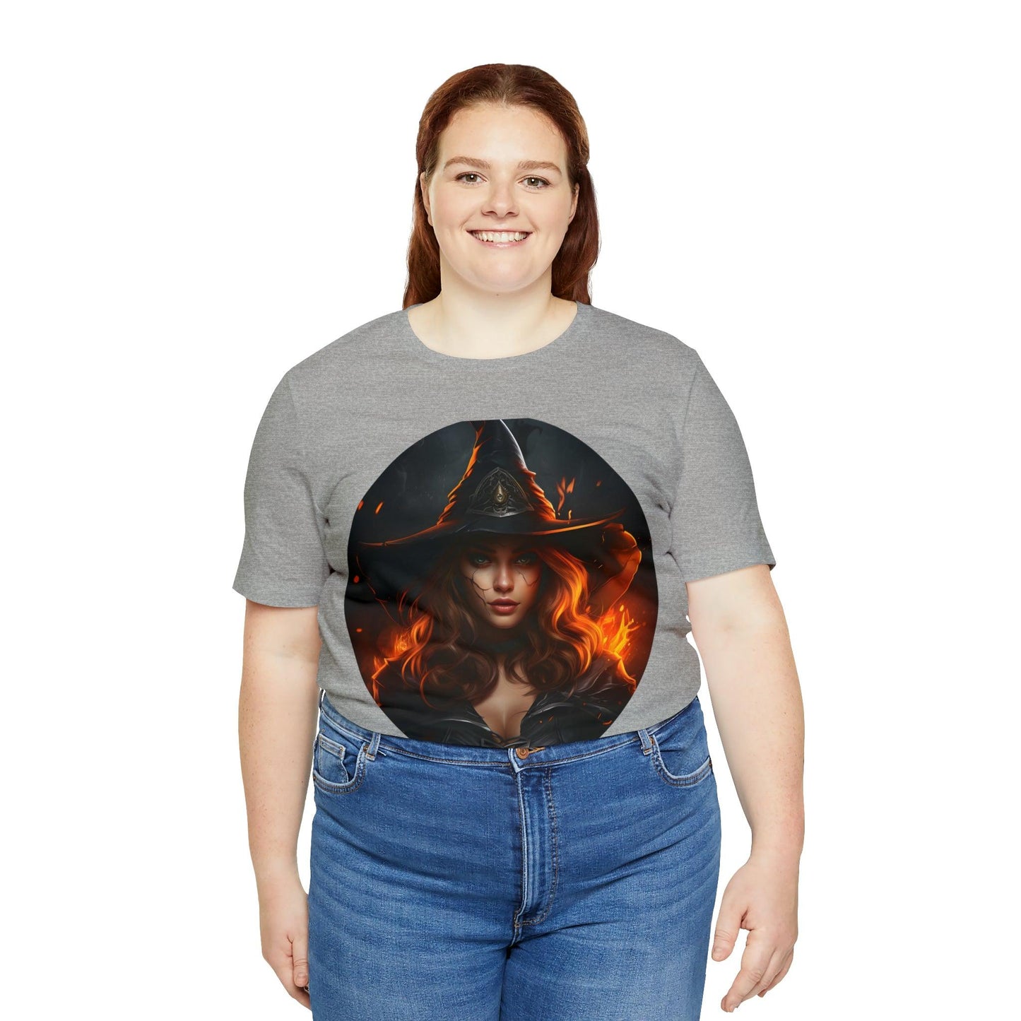 Spooky Witch Costume Spooky Season Vintage Halloween Shirt Moon Goddess Witch Shirt Halloween Costume Witch Shirt Women Halloween Party Tee - Giftsmojo