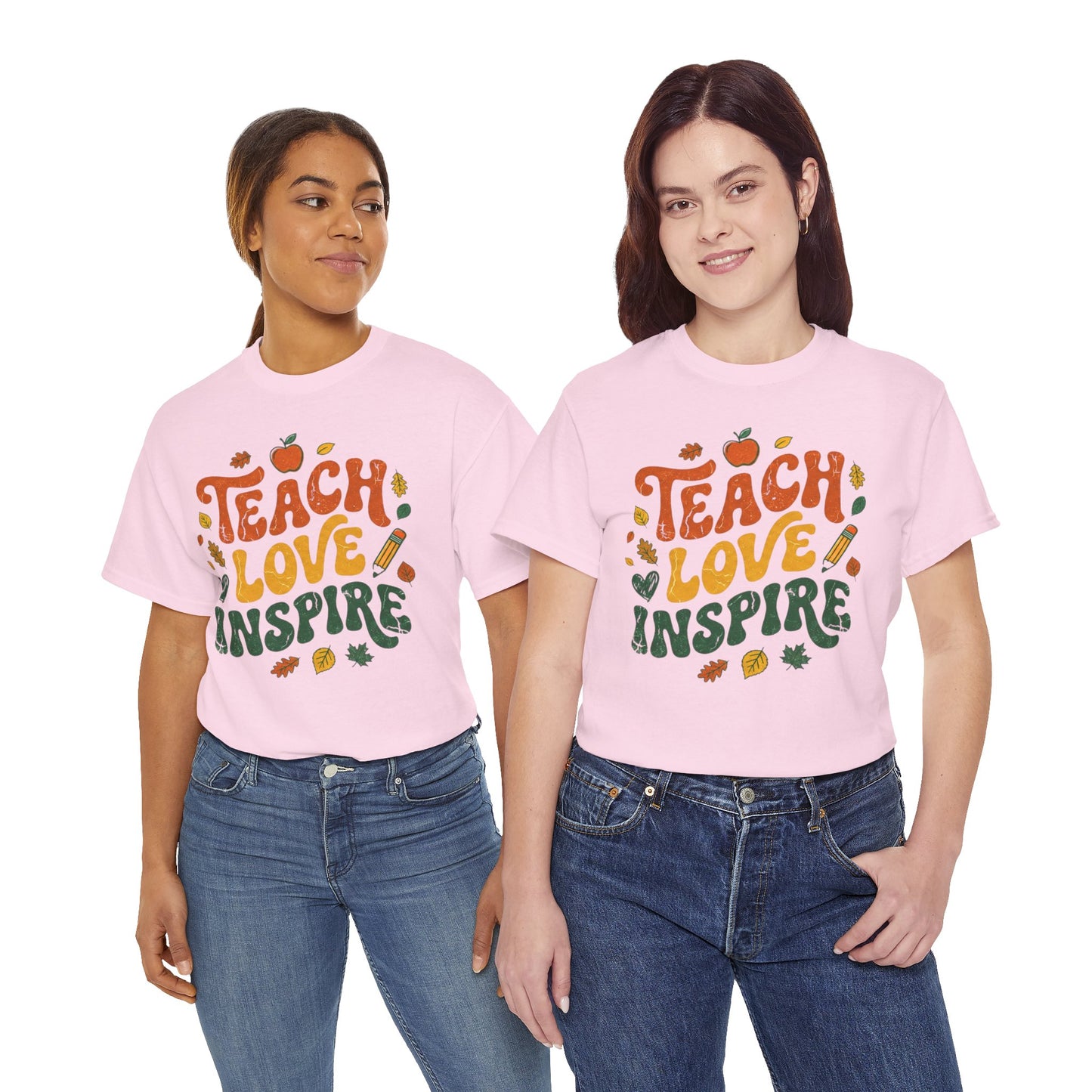 Teach Love Inspire T-Shirt — Fall Teacher Appreciation Tee