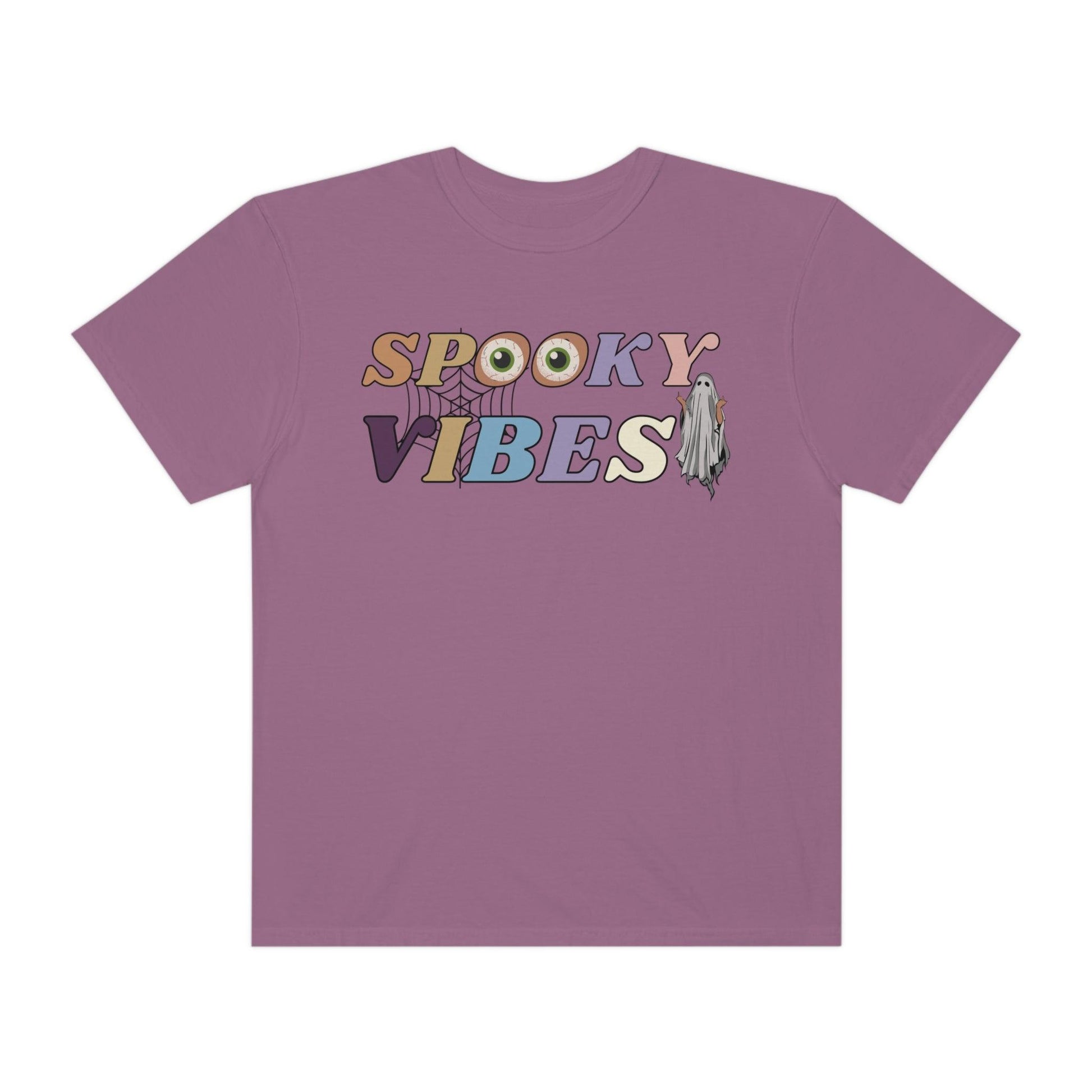 Cute Fall Shirt - Retro Halloween Tshirt, Spooky Vibes Shirt, Vintage Shirt Halloween Shirt - Giftsmojo