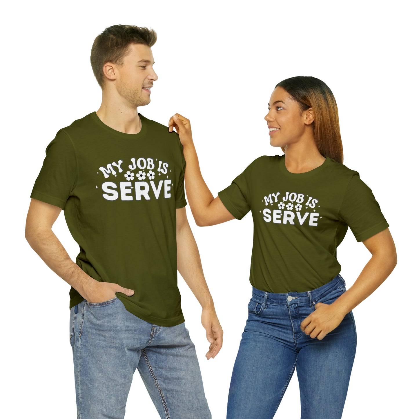 My Job is Serve Shirt Military Shirt Customer Service Shirt Waiter/Waitress Public Servant, Hotel Concierge, Caterer, Flight Attendant, Bartender Barista