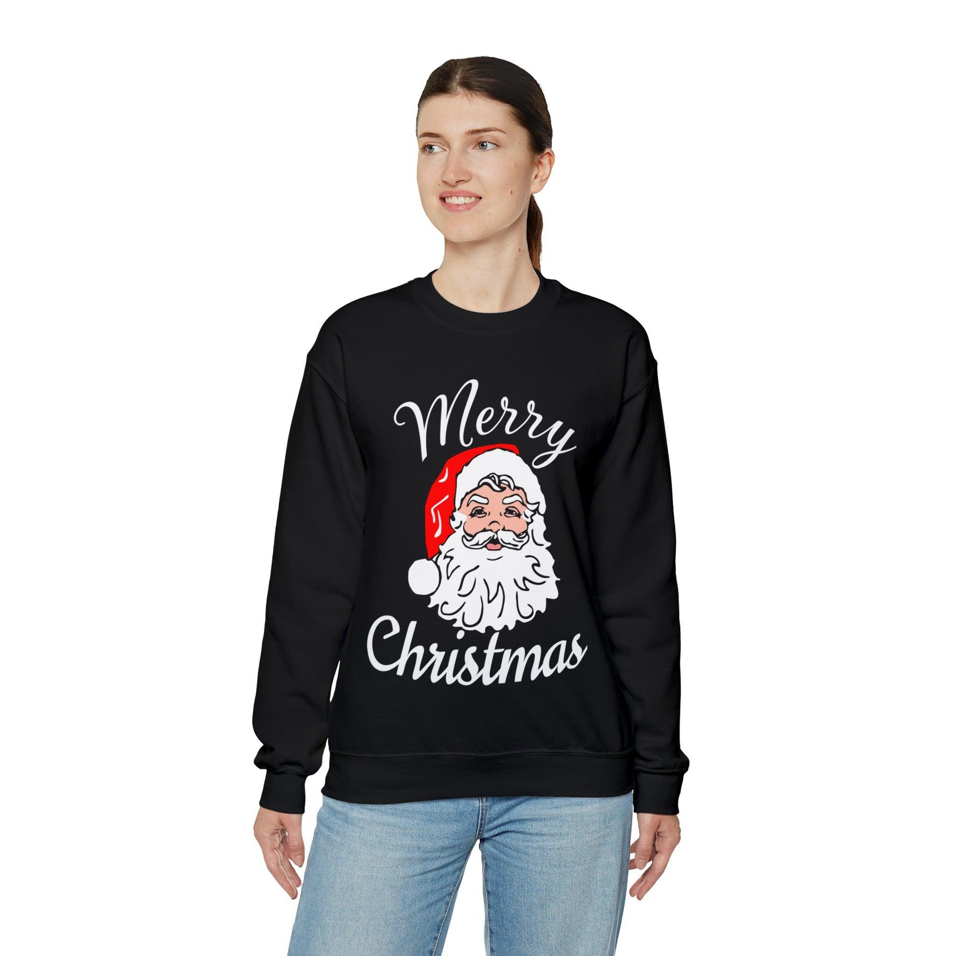 Santa, Merry Christmas Sweatshirt Santa Sweatshirt Christmas Shirt Christmas Gift for Him or Her - Giftsmojo