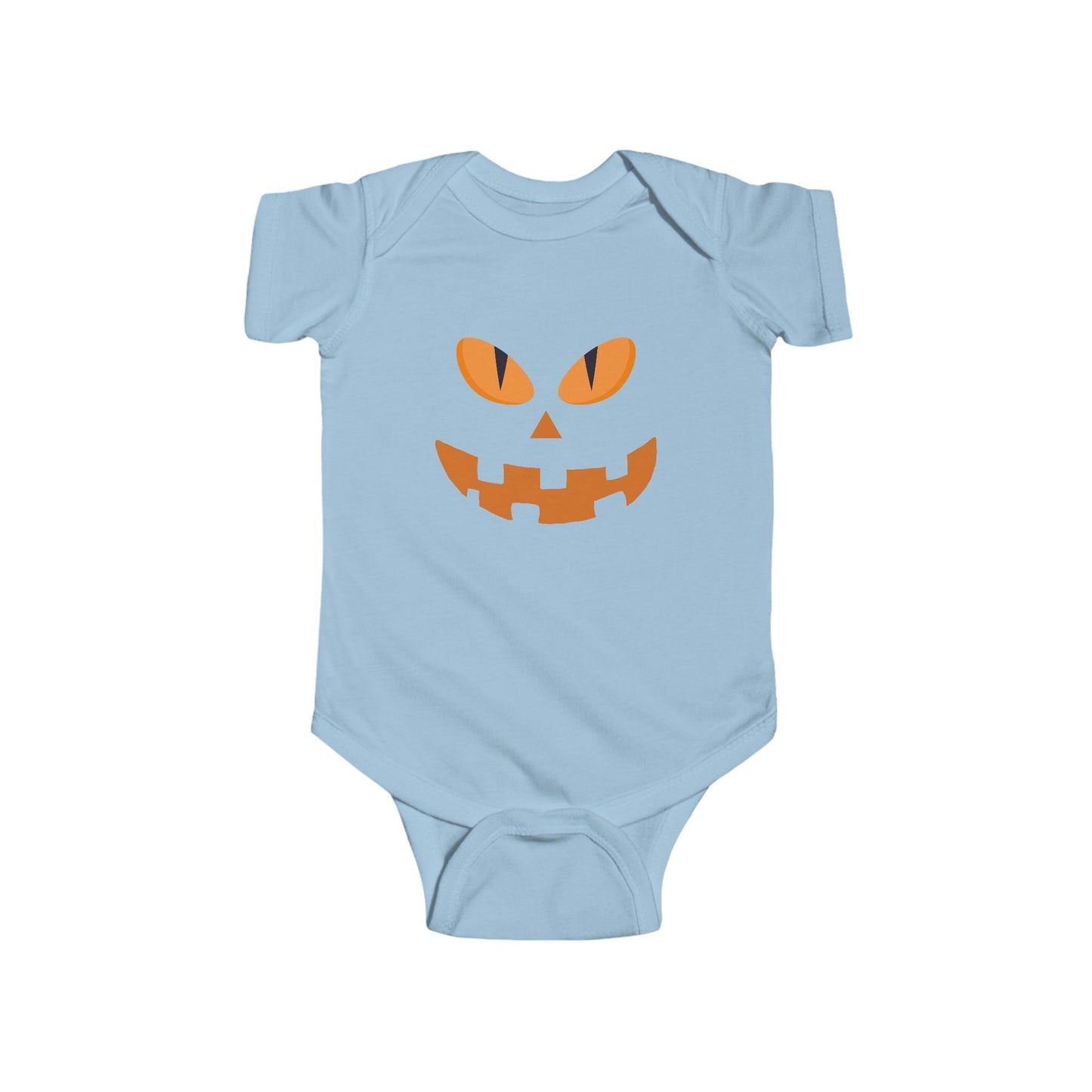 Infant Pumpkin Face Onesie Infant Halloween Costume Infant Fine Jersey Bodysuit for Halloween Infant Halloween Onesie - Giftsmojo