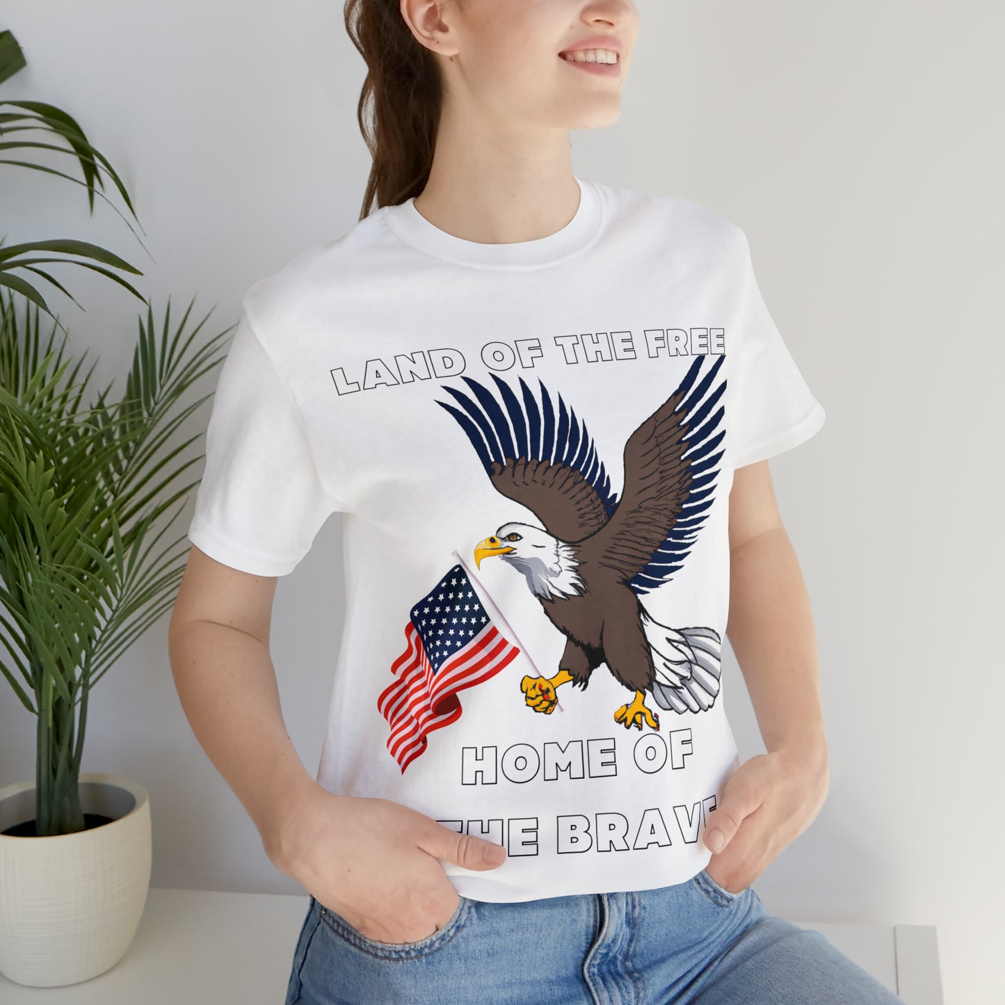 Celebrate Independence Day with Patriotic Shirts: Land of the free, Home of the Brave Shirt for Women and Men