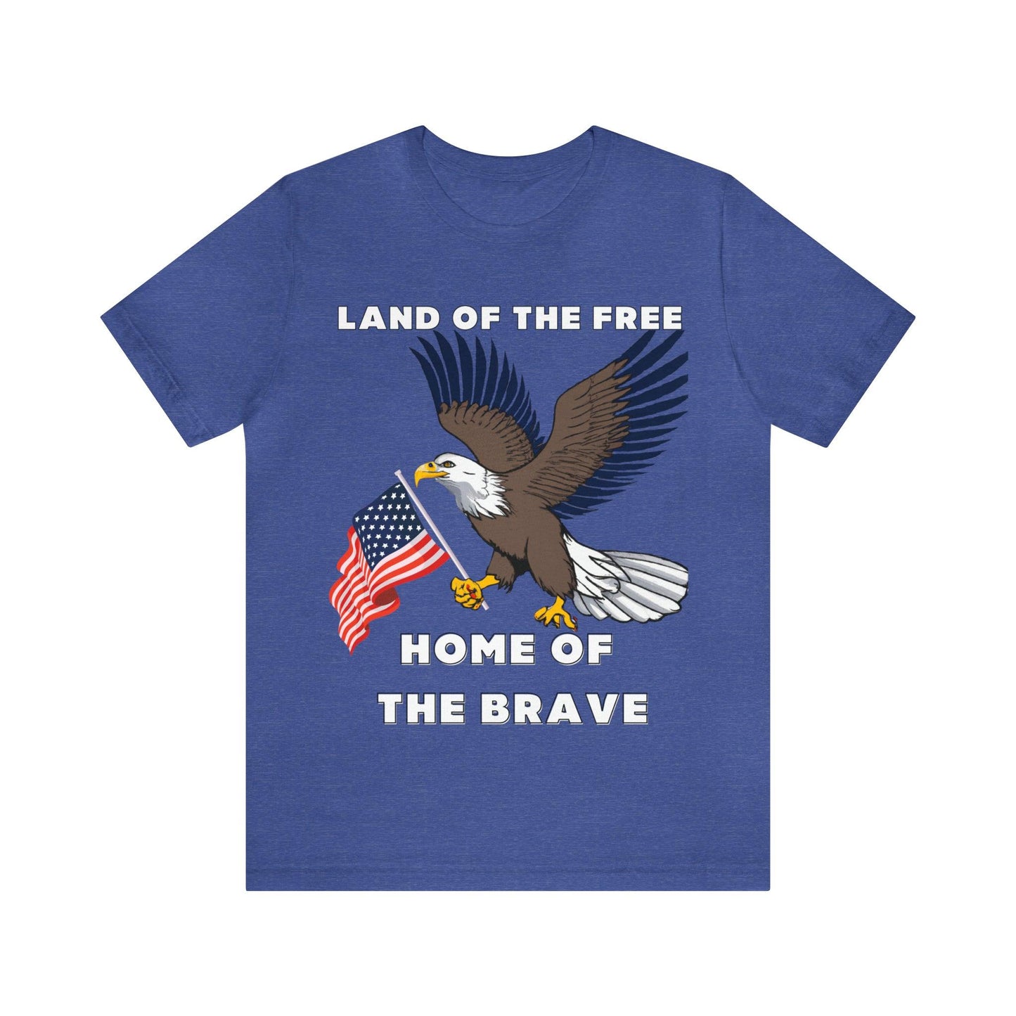 Celebrate Independence Day with Patriotic Shirts: Land of the free, Home of the Brave Shirt for Women and Men - Giftsmojo