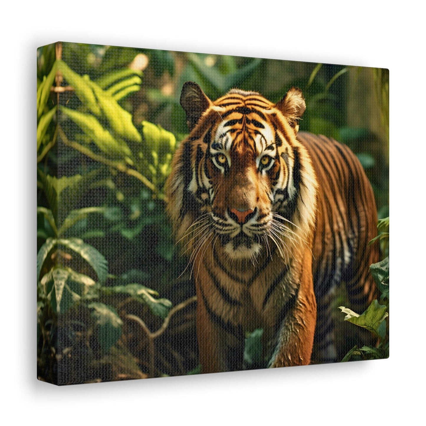 Tiger In Nature Art Canvas Gallery Wraps Tiger Print Large Canvas Art Animal Wall Art minimalist Wall Art Lover Gift - Giftsmojo