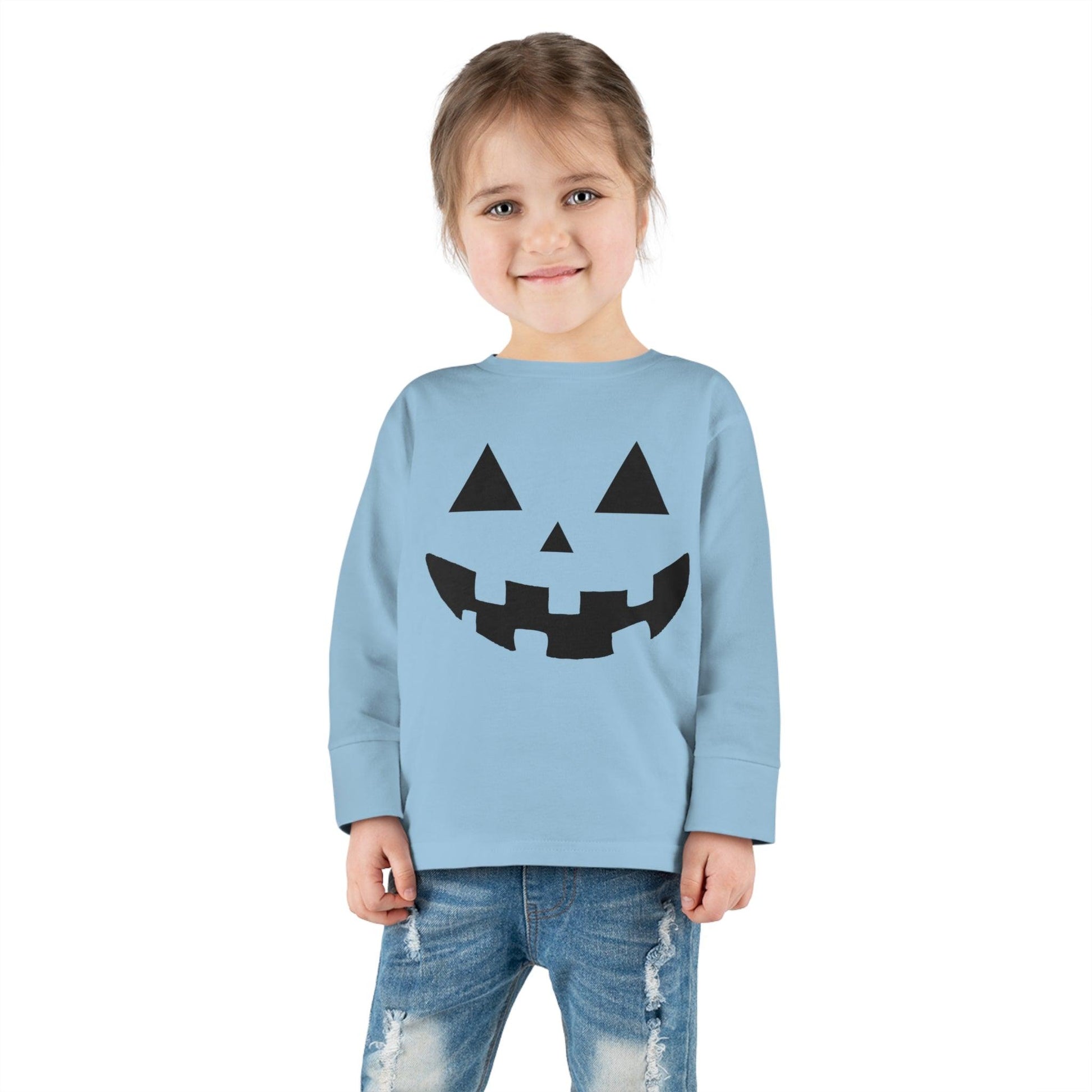 Kids Trick or Treat Outfit for Halloween Kids Scary Faces Halloween Pumpkin Face Shirt Kids Jack O Lantern Shirt Kids Halloween Shirt Kids Long Sleeve - Giftsmojo