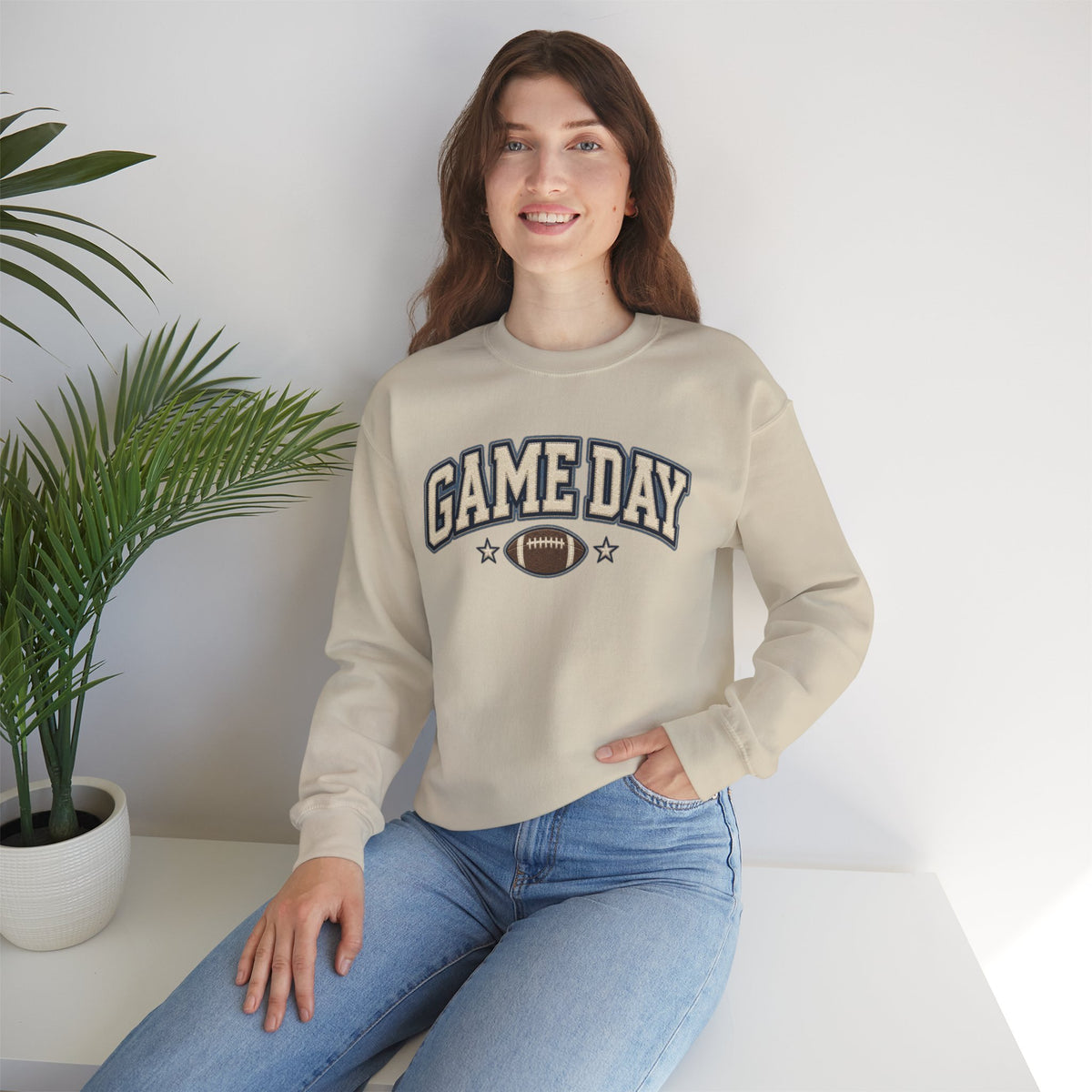 Game Day Crewneck Sweatshirt – Football Logo