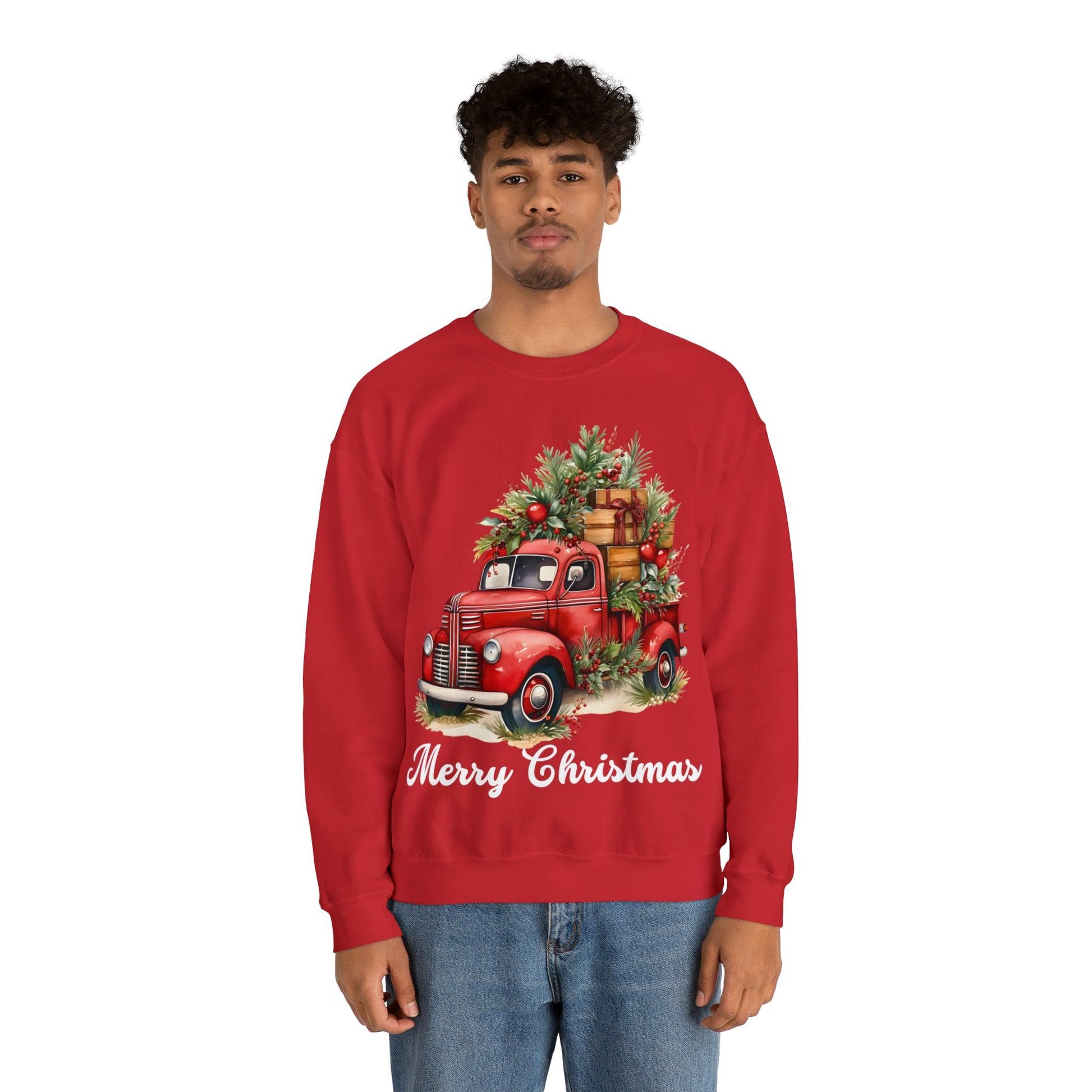 Christmas Tree Truck Sweatshirt Christmas Tree Sweatshirt Christmas Sweater Tree Truck Shirt Christmas Sweatshirt Tree Sweat Pine Tree - Giftsmojo