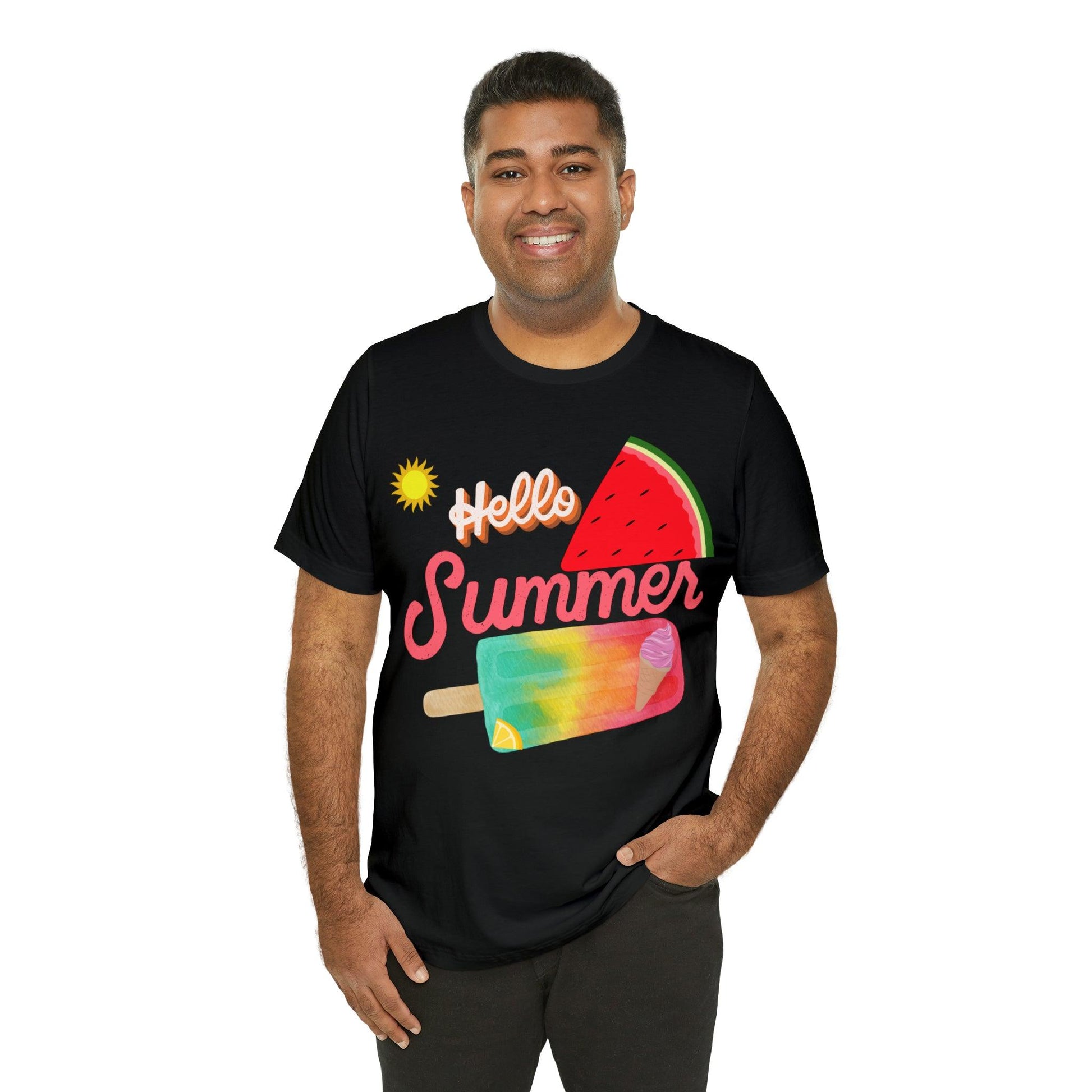 Hello Summer Shirt, Hello Summer, Summer shirts for women and men, Funny Shirt, Summer Vibes, Trendy Fashion, Summertime Fun - Giftsmojo