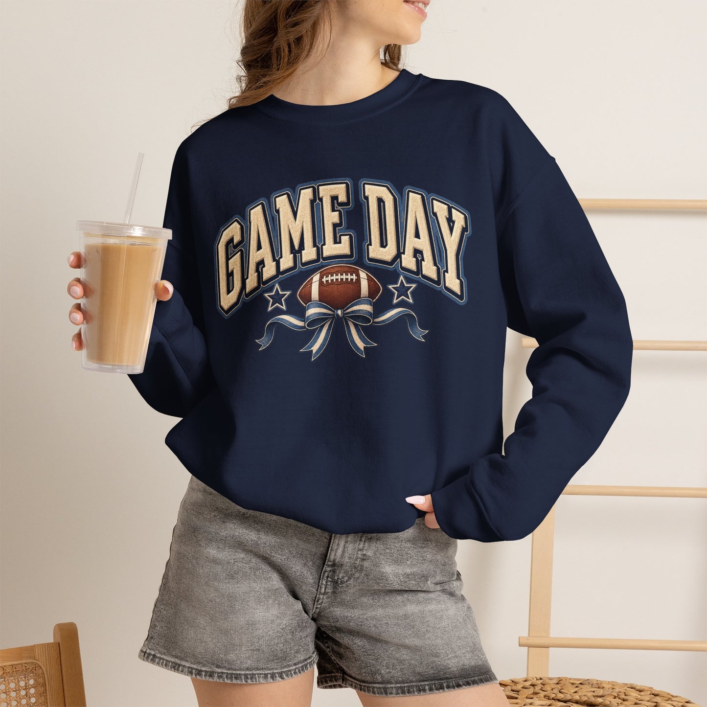 Game Day Football Crewneck Sweatshirt