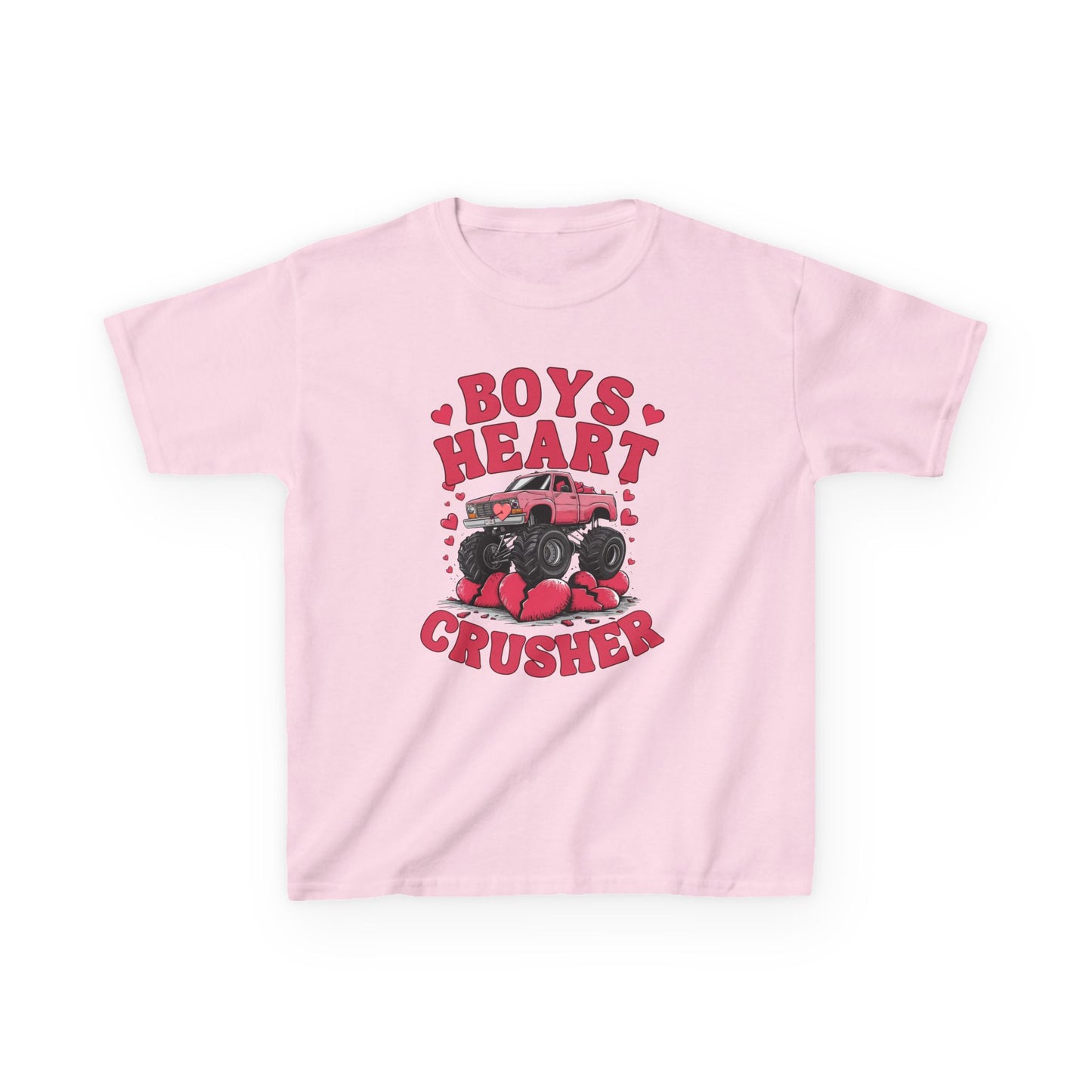 Boys Heart Crusher Kids Tee - Fun Heartfelt Graphic T-Shirt