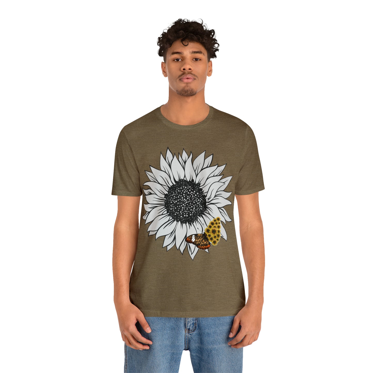 Flower Shirt, Sunflower Shirt, Floral Tee Shirt, Garden Shirt, Womens Fall Summer Shirt Sunshine Tee, Gift for Gardener, Nature love shirt