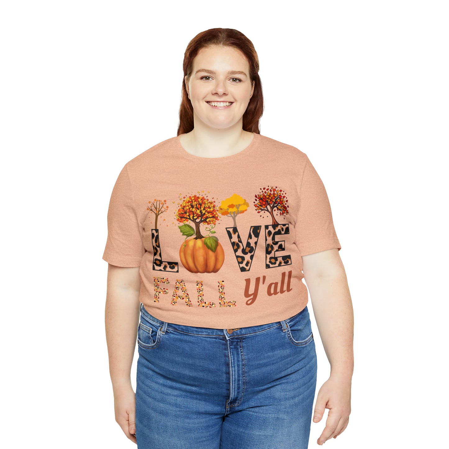 Leopard Print Love Fall Y'all, Fall shirt, Fall lover gift