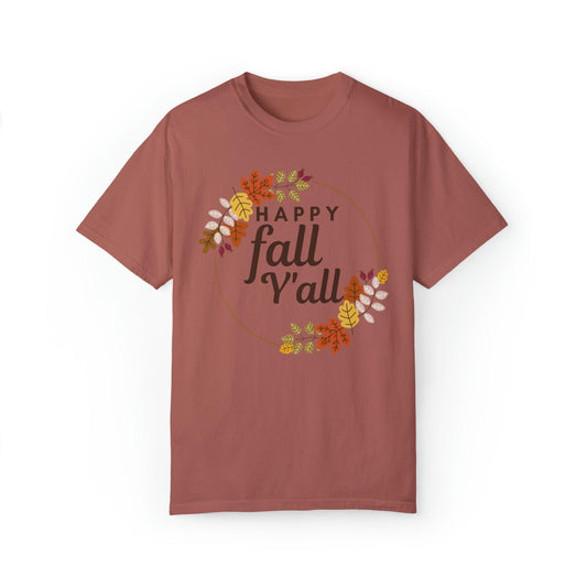 Happy Fall Y'all Gift for Fall, Funny Fall Shirts Gift, Autumn Tee, Fall Tshirt - Giftsmojo