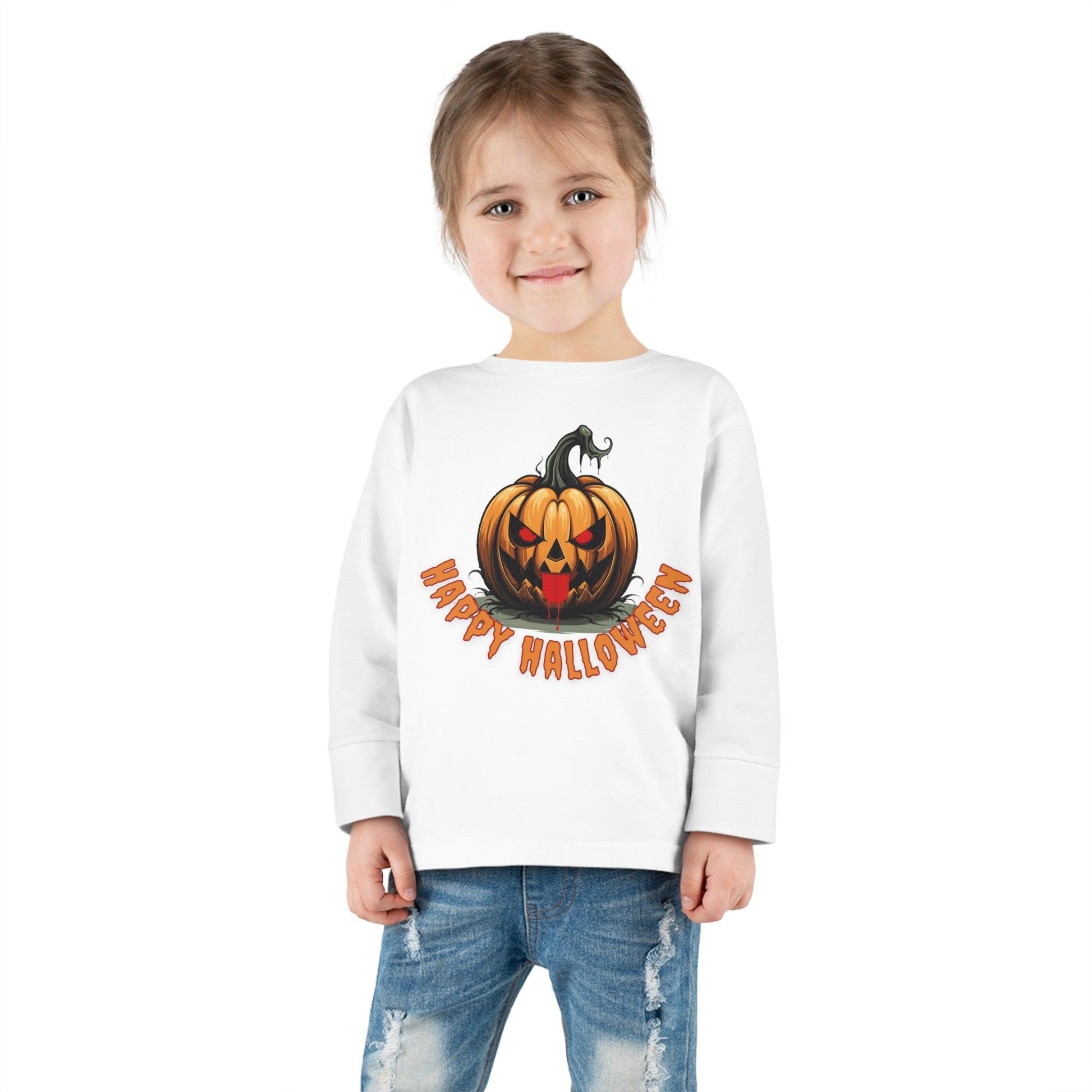 Kids Happy Halloween Pumpkin Shirt Kids Halloween Costume Kids Trick or Treat Outfit for Halloween Kids Jack O Lantern Shirt Kids Scary Faces - Giftsmojo