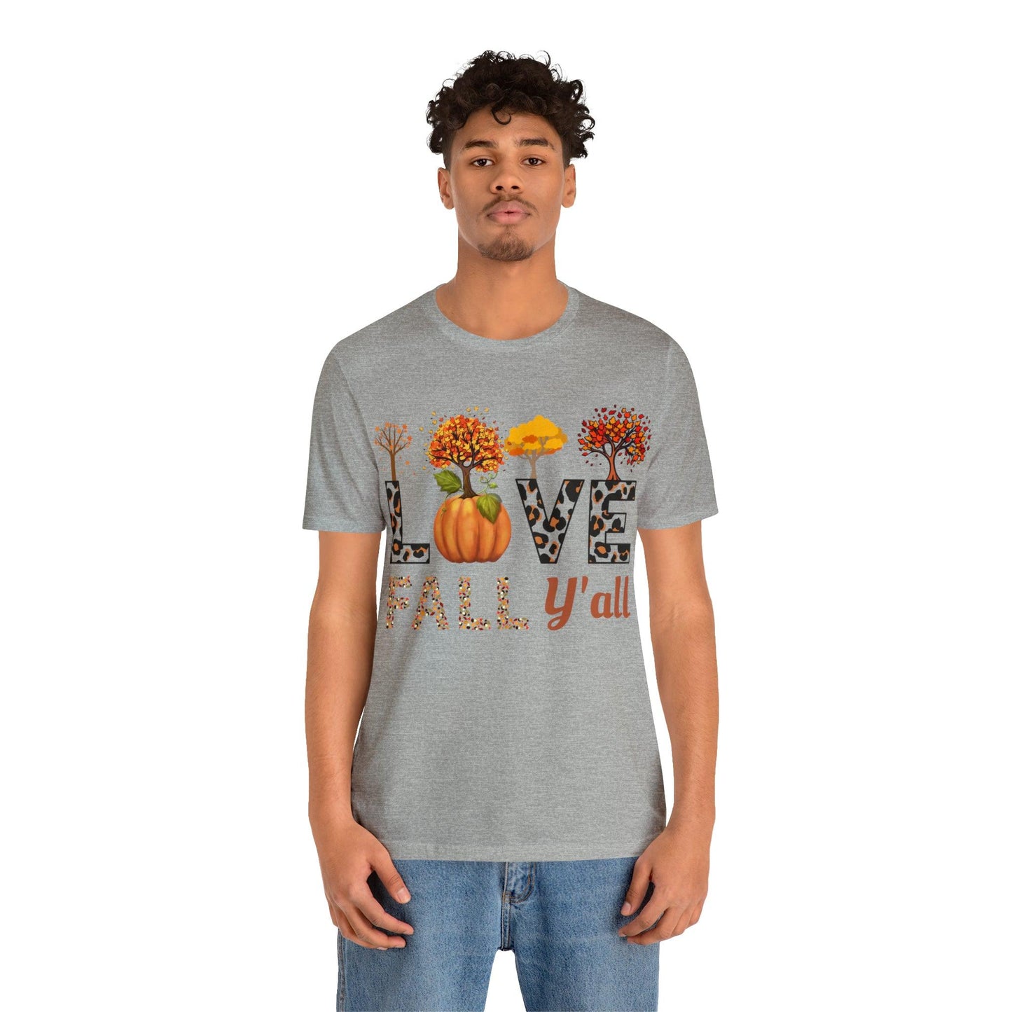 Leopard Print Love Fall Y'all, Fall shirt, Fall lover gift - Giftsmojo