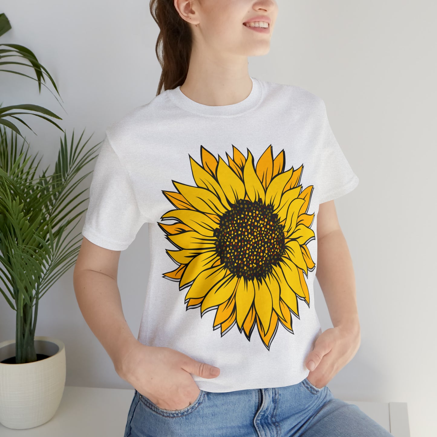 Sunflower Shirt, Floral Tee Shirt, Flower Shirt, Garden Shirt, Womens Fall Summer Shirt Sunshine Tee, Gift for Gardener, Nature lover shirt