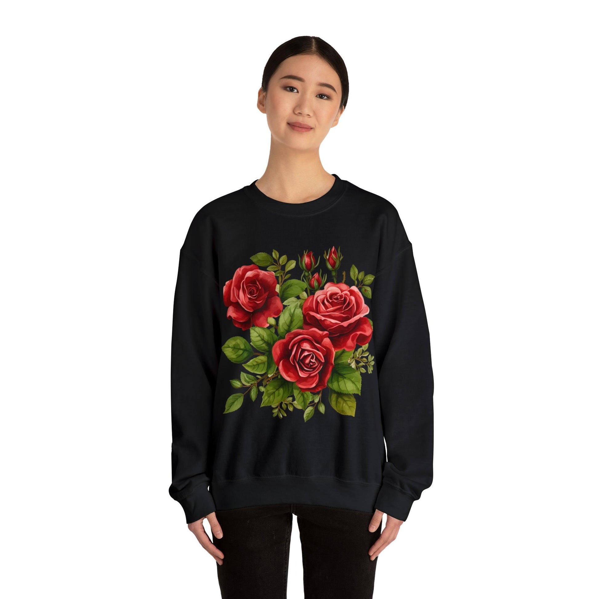 Christmas Flower Shirt Christmas Flower Sweatshirt Christmas Floral Sweatshirt Christmas Sweater Christmas Trendy Christmas Sweatshirt - Giftsmojo