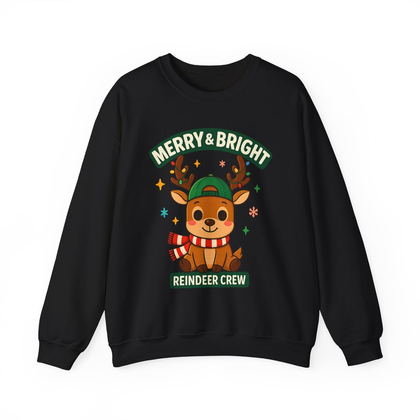 Reindeer With Scarf Christmas Sweatshirt – GiftsMojo