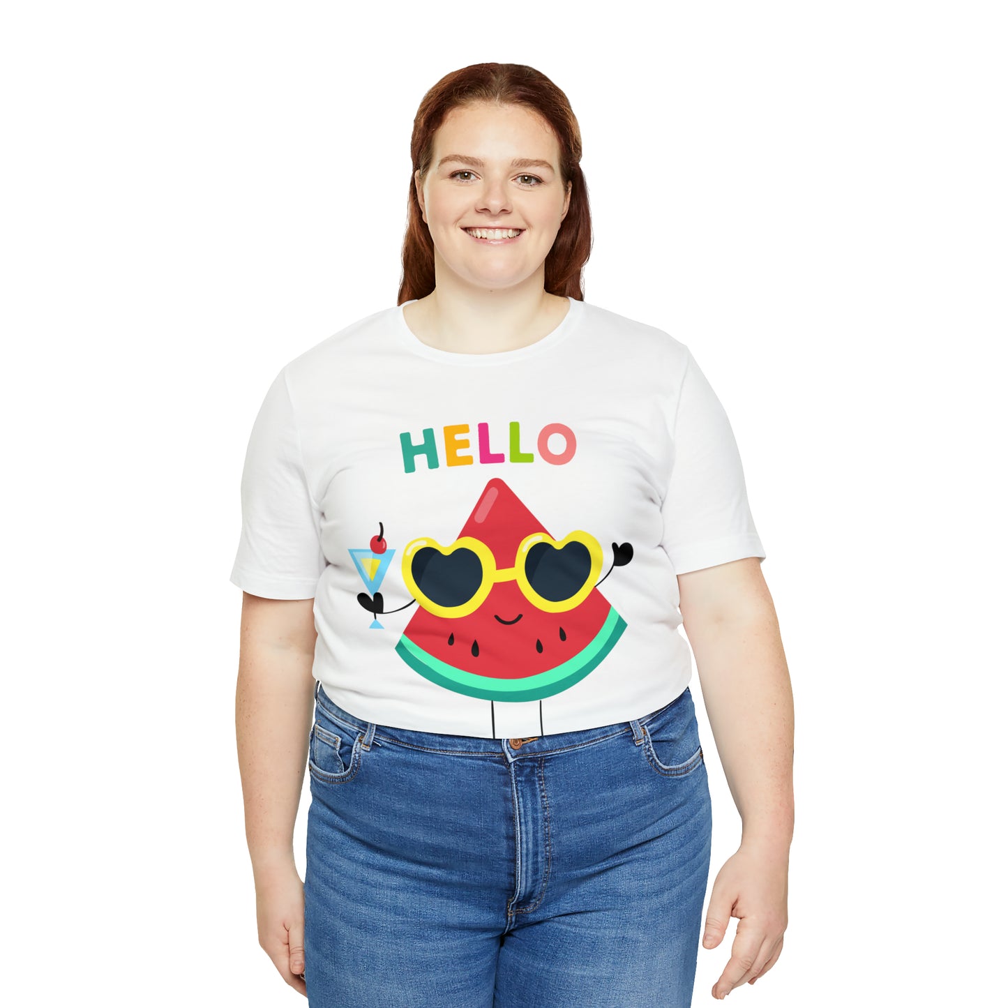 Hello Summer Shirt, Funny Summer Casual Top Tee,Unisex Summer Tshirt Ladies